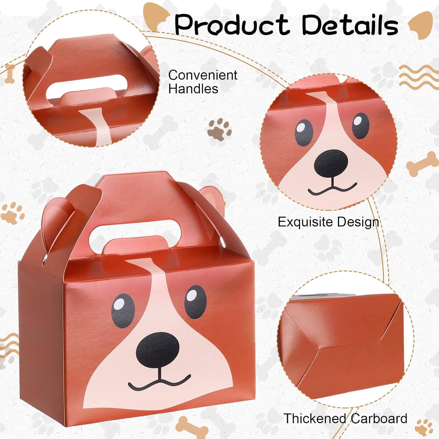 24 Pcs Dog Theme Gift Boxes for Birthday Parties