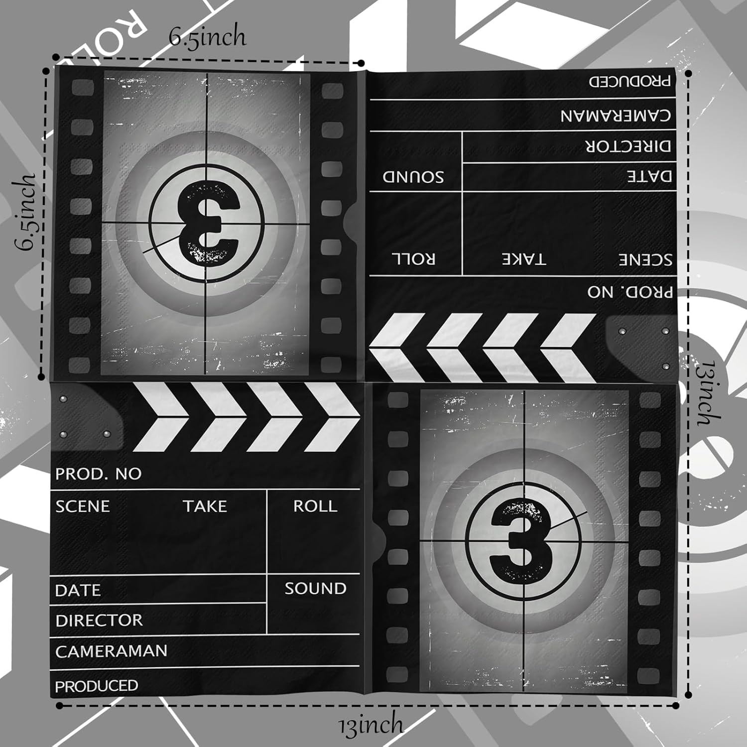 Movie Night Party Napkins - 40Pcs Themed Decor