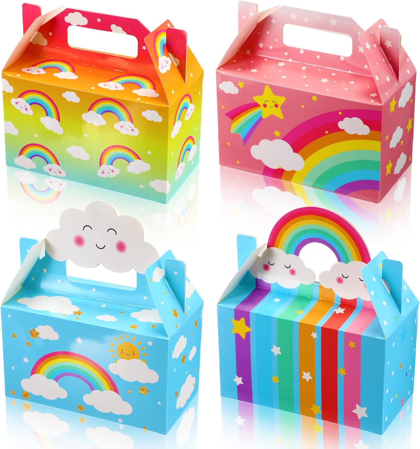 Nezyo 24 Pack Rainbow Party Favor Boxes