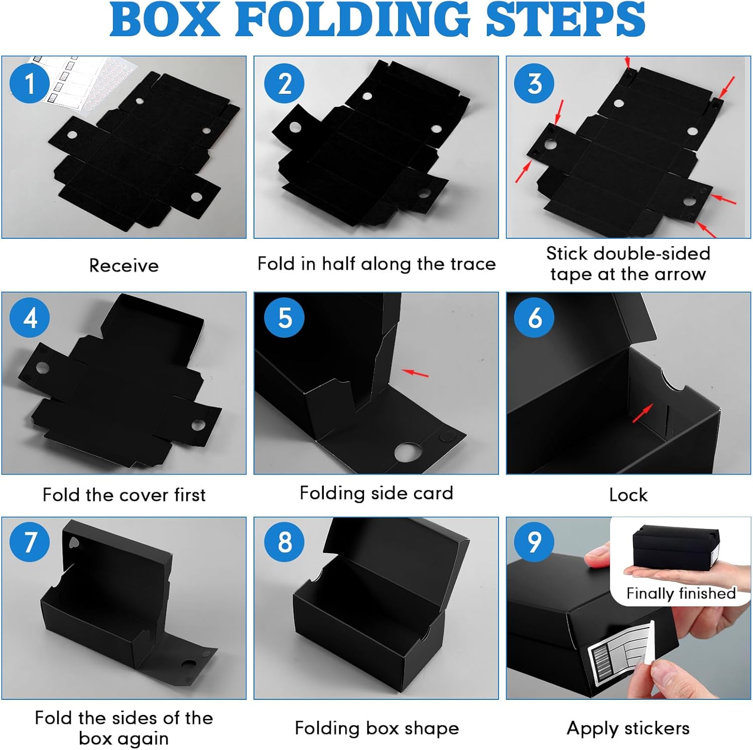 20 Pack Mini Shoe Gift Boxes for Party Favors Black