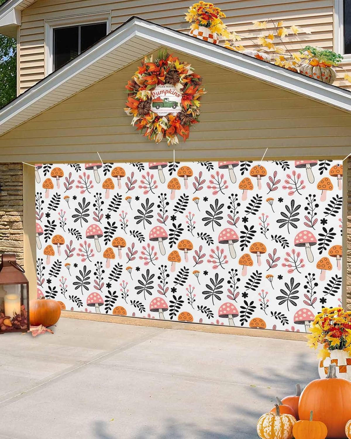 Fall Garage Door Banner 7x8 ft Autumn Decor