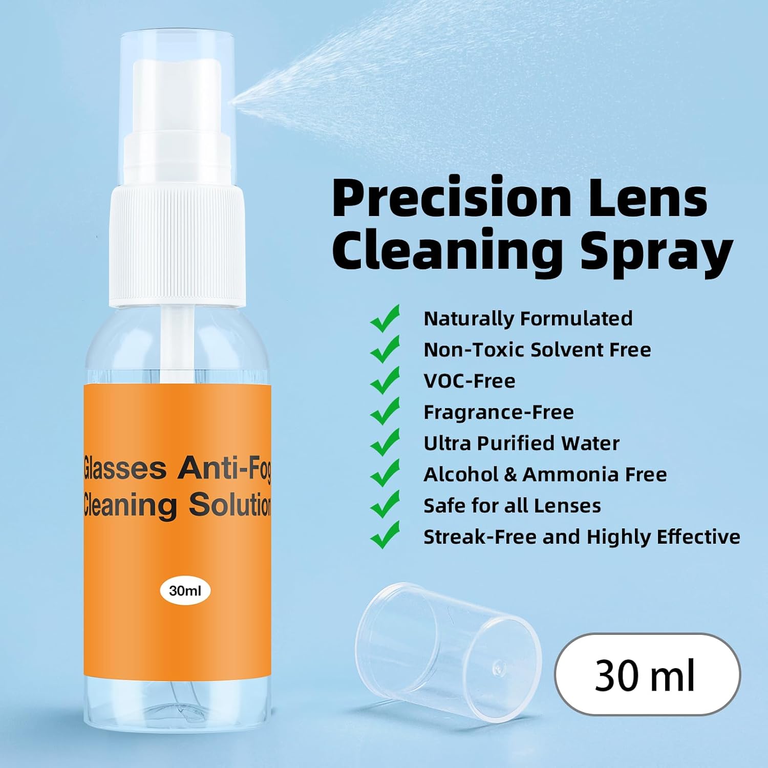 Edglete Glasses Cleaner Kit with Anti Fog Spray and Microfiber Cloth