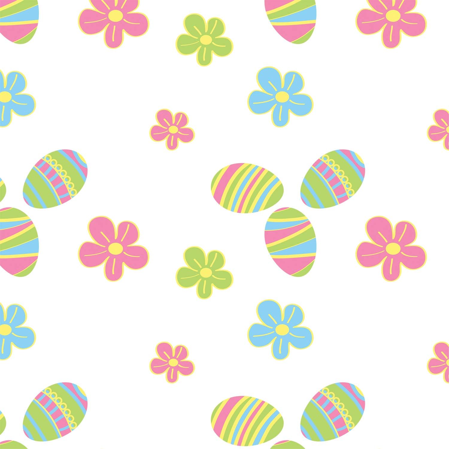 Party Essentials Heavy Duty 54x108 Inch Easter Printed Table Cover 2-Count