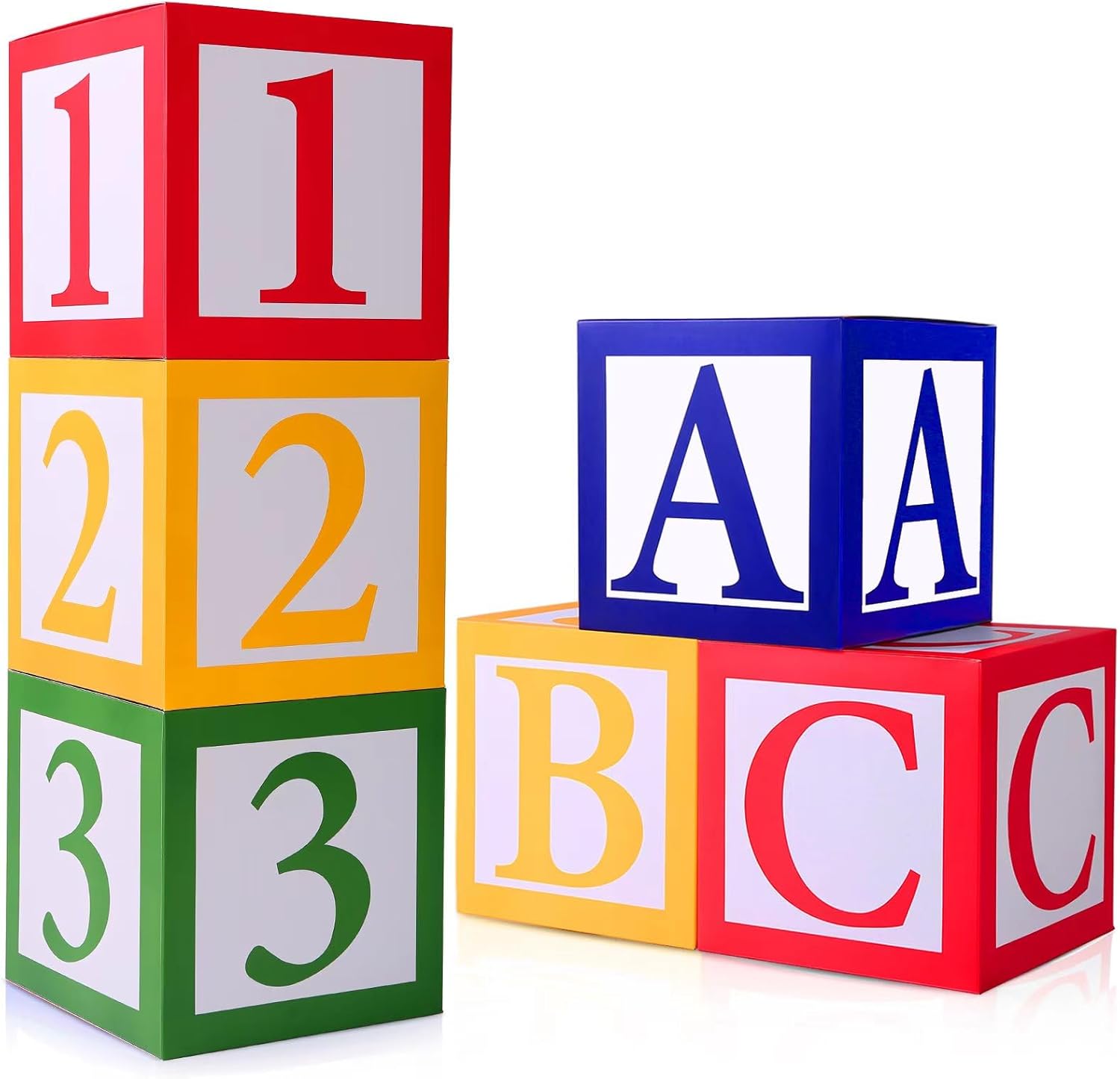 6 pcs ABC and 123 Friend Street Balloon Boxes