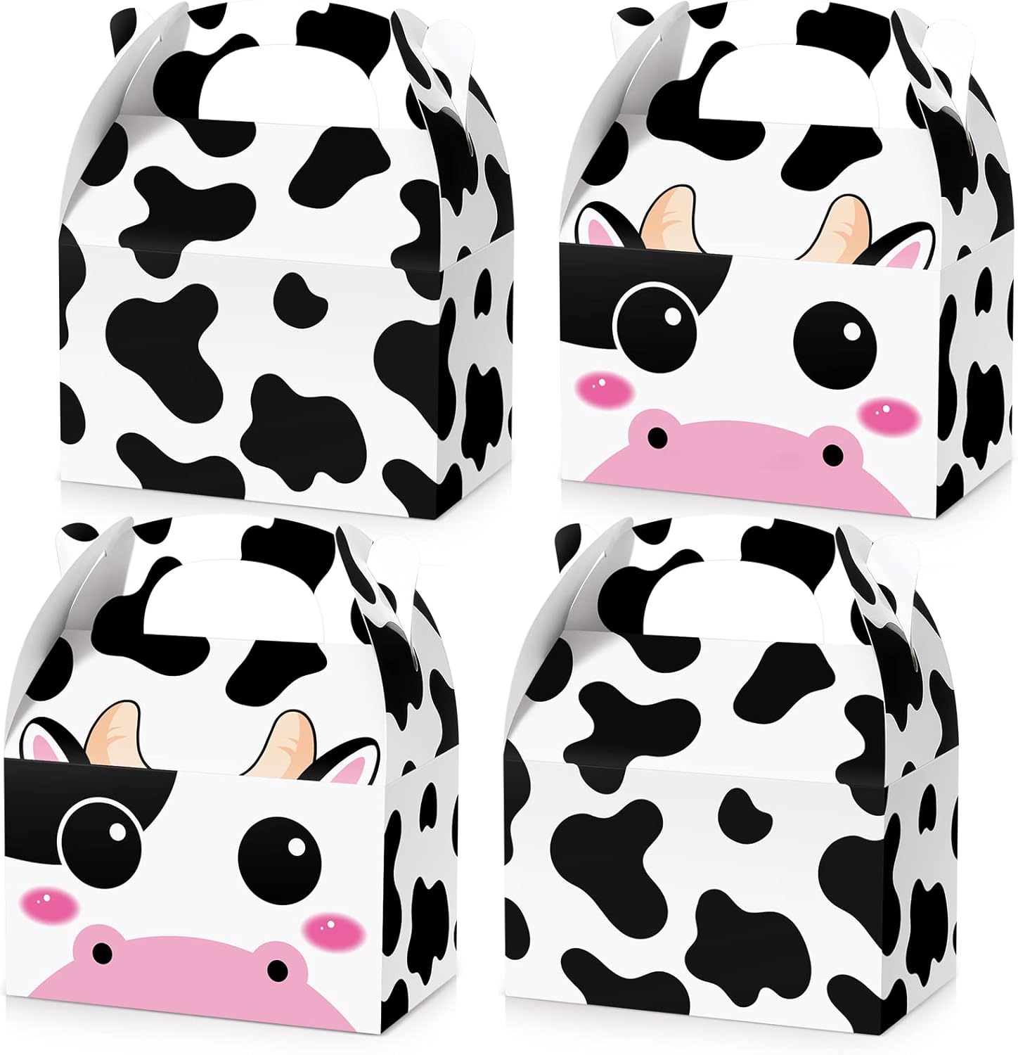 24 Pack Cow Party Treat Boxes for Farm Animals