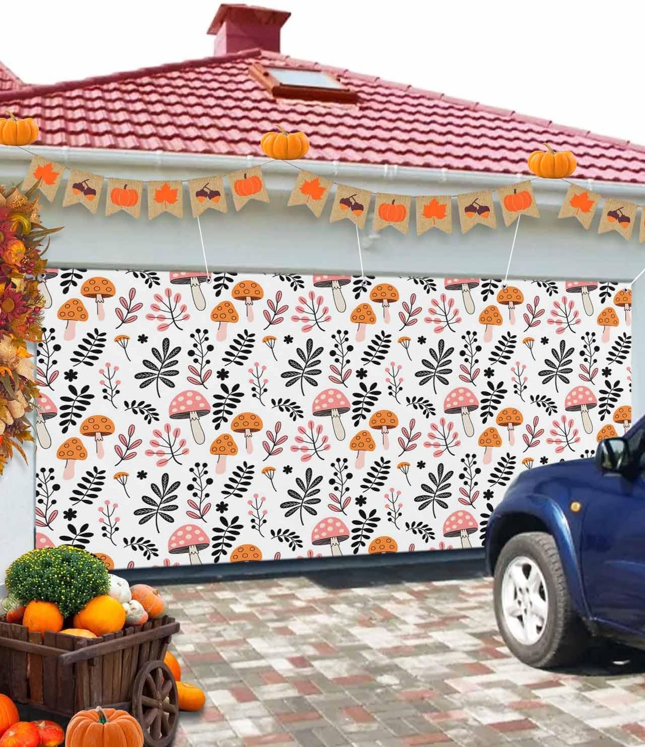 Fall Garage Door Banner 7x8 ft Autumn Decor