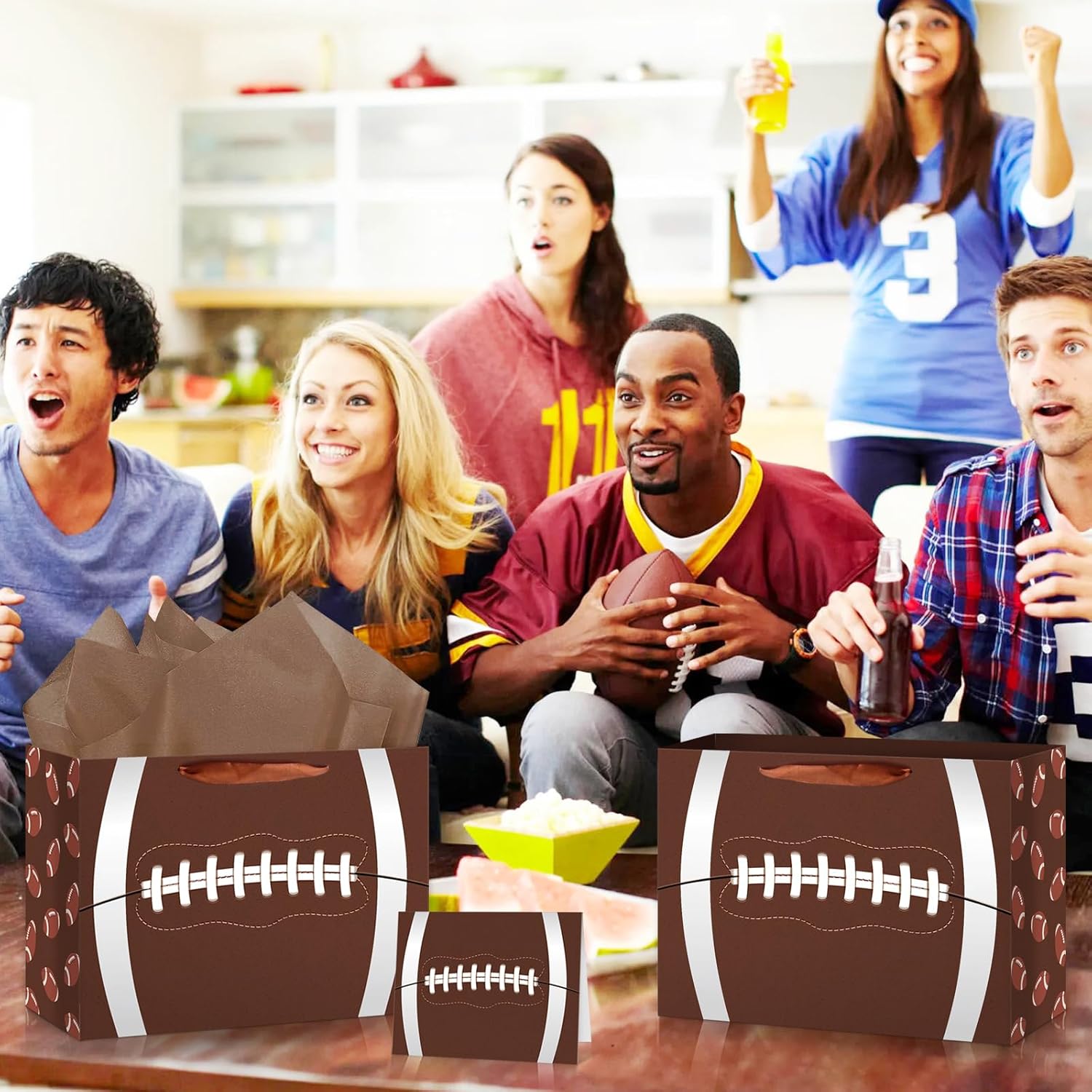 Hooqict Football Gift Bag Set for Boys Birthday Party