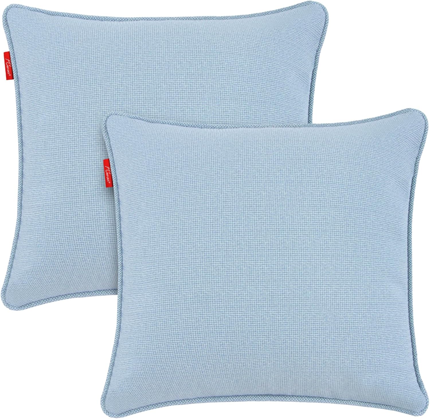 Pcinfuns Light Blue Outdoor Throw Pillows 2 Pack