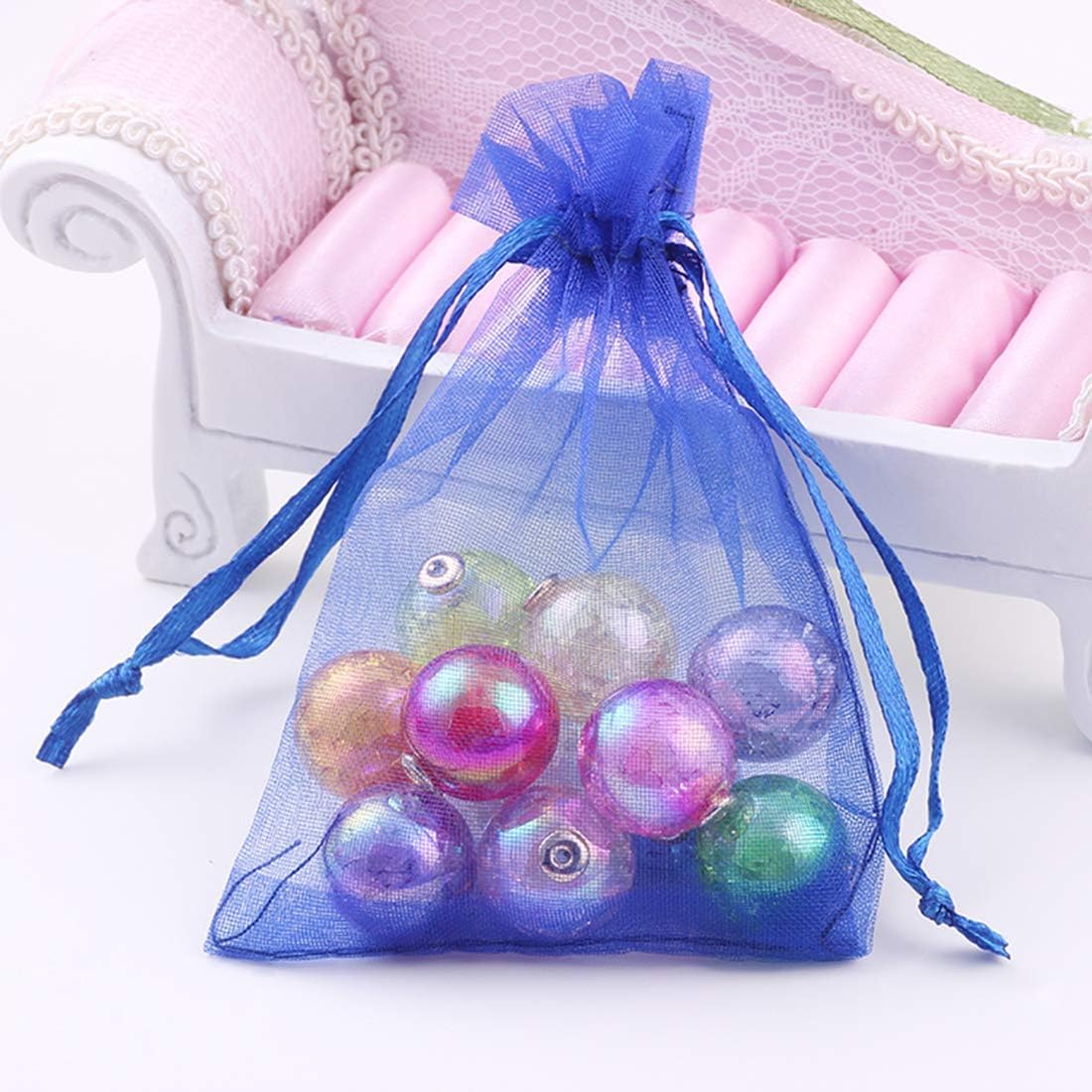Pack of 50 Royal Blue 4x6 Inch Gift Wrap Bags