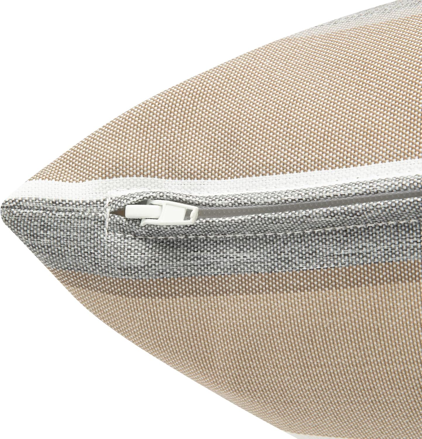 FUNHOME Outdoor Throw Pillows Set of 2 Gray Stripe