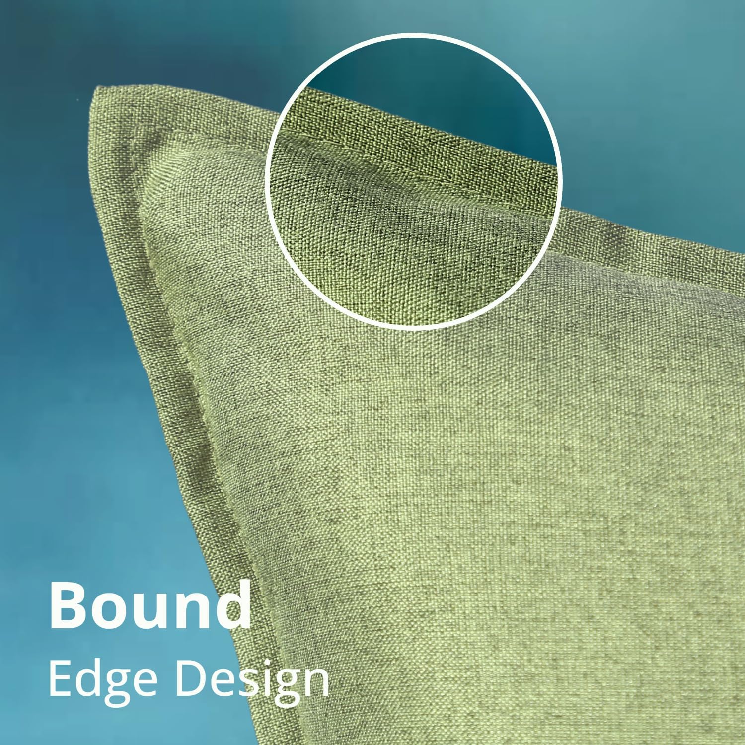 Waterproof Pillow Covers 18x18 Inch Olive Green Pack of 2