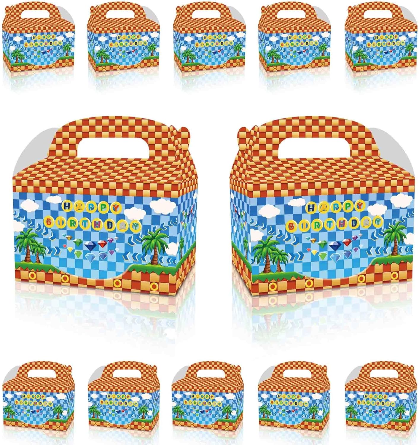 HMJDMM 12 Pcs Hedgehog Themed Gift Bags