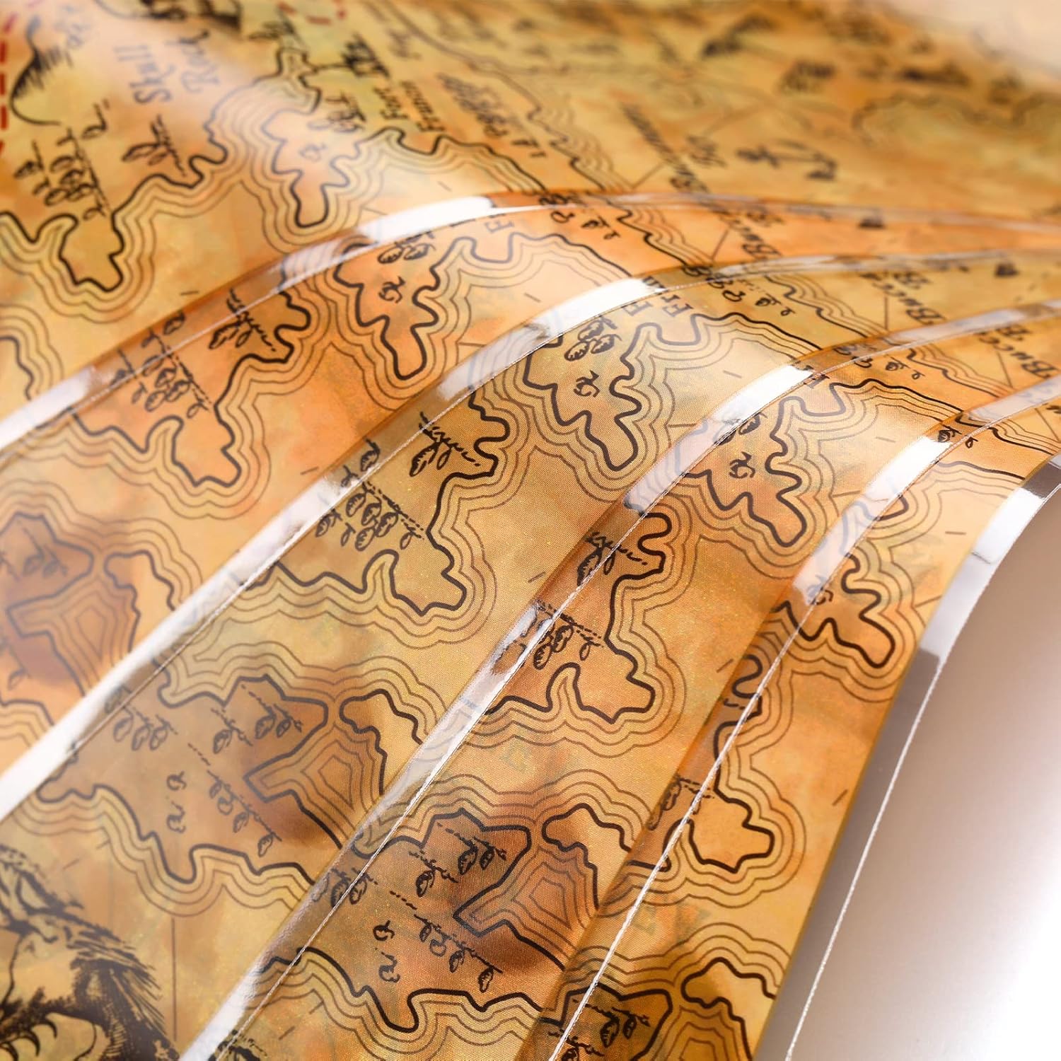 Yinder Pirate Treat Candy Bags 100 Pcs Treasure Map Party Favors