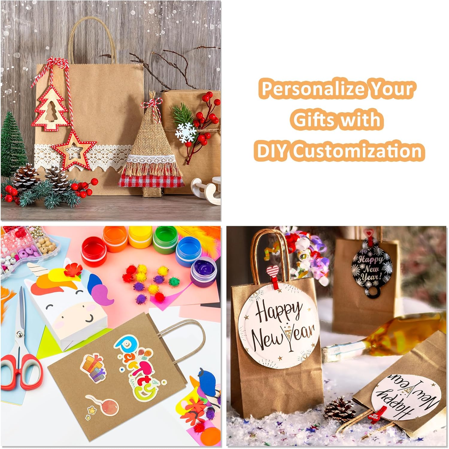 BagDream 25Pcs Small Gift Bags with Handles