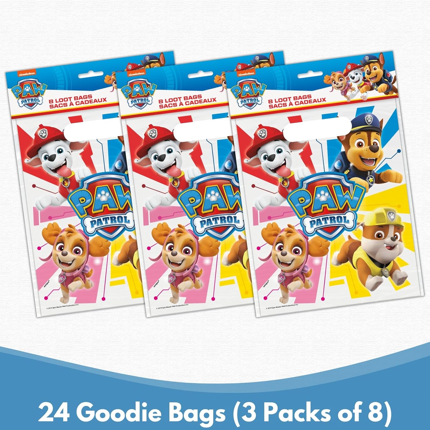 Unique Paw Patrol Goodie Bags - 24 Count Party Favor Set