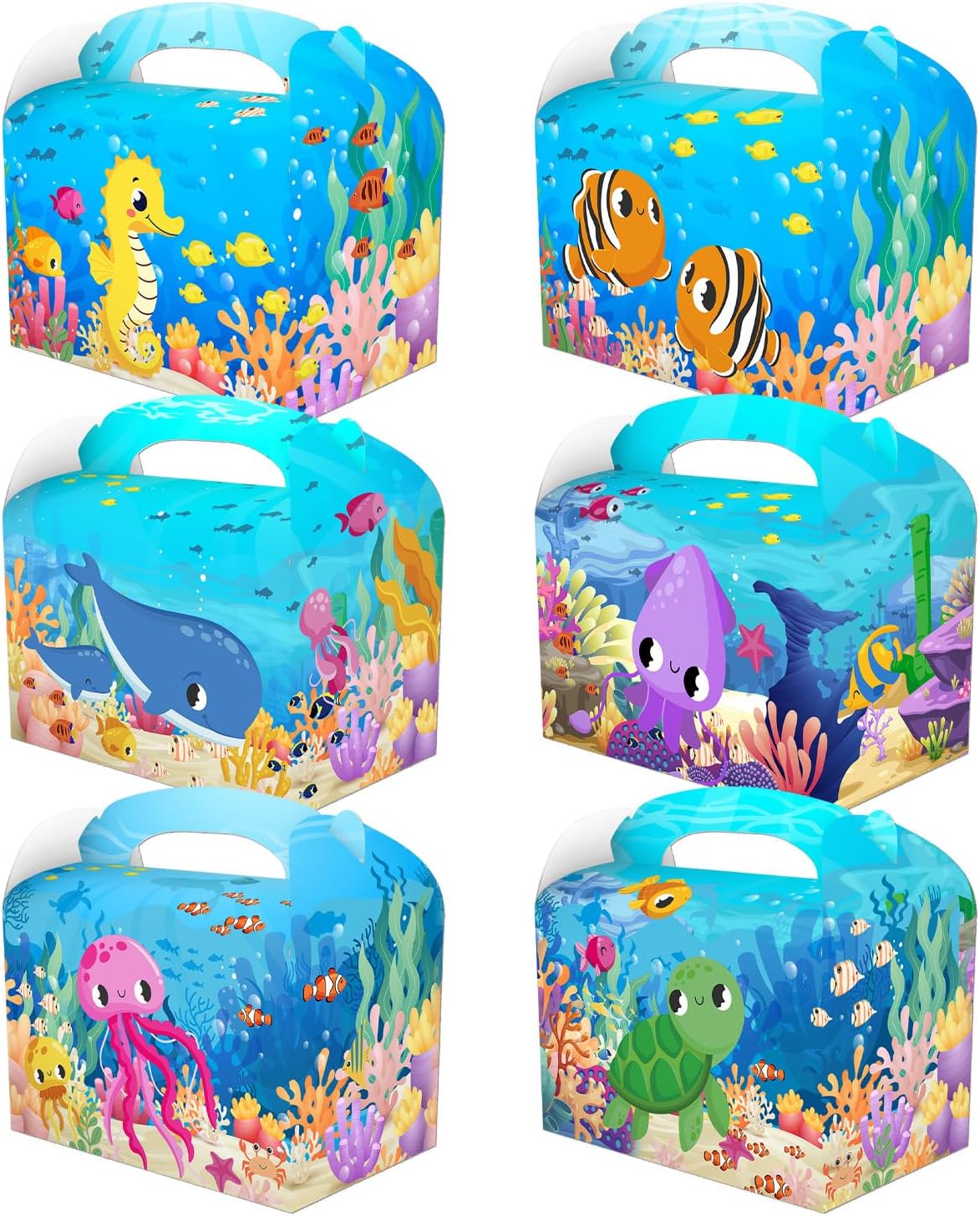 CPTBAG 12 Pack Under the Sea Gift Boxes