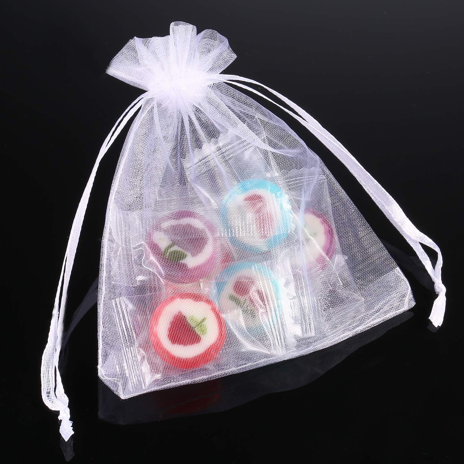 Mudder 50 Pack Organza Gift Bags with Drawstring