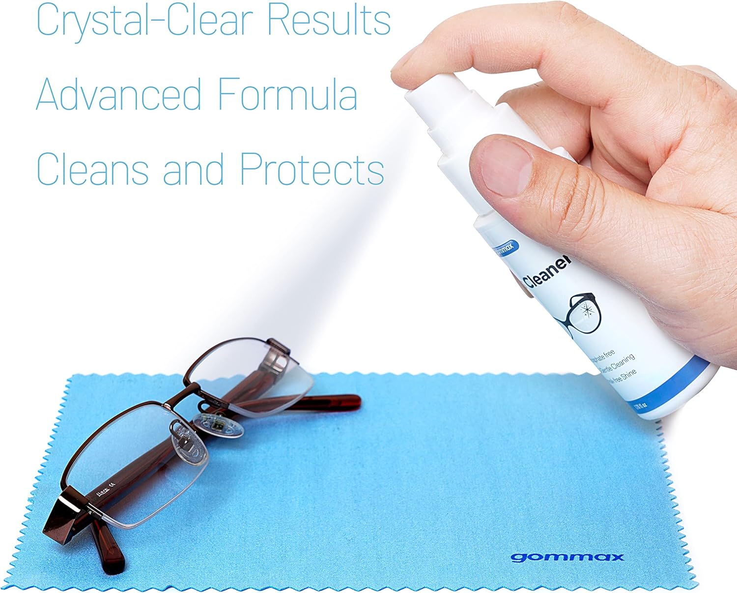 Gommax Lens Cleaner Kit with Microfiber Cloth and Spray