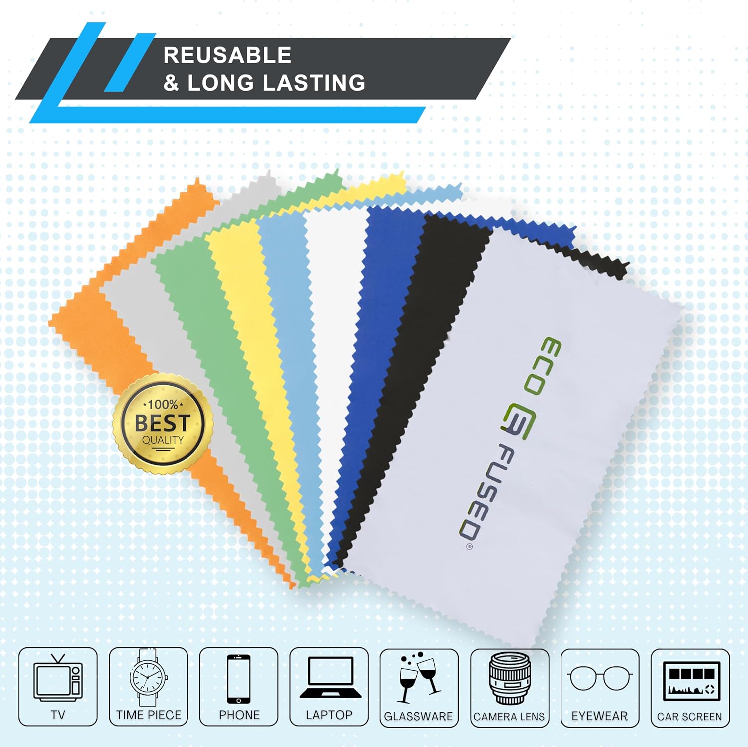 Microfiber Cleaning Cloth - 55x3 Inch Pack of 18