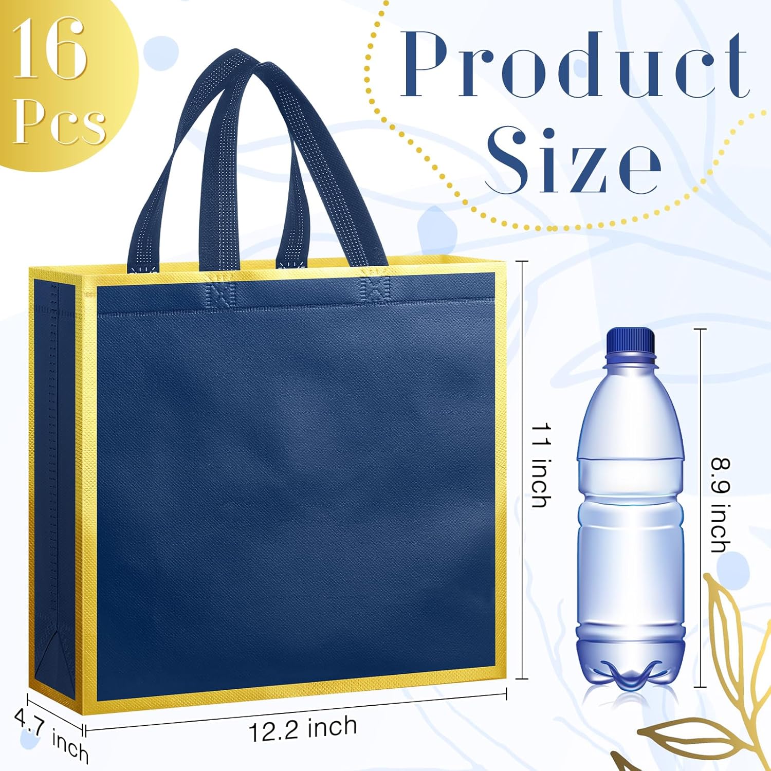 Sweetude 16 Pcs Reusable Gift Bags with Handles