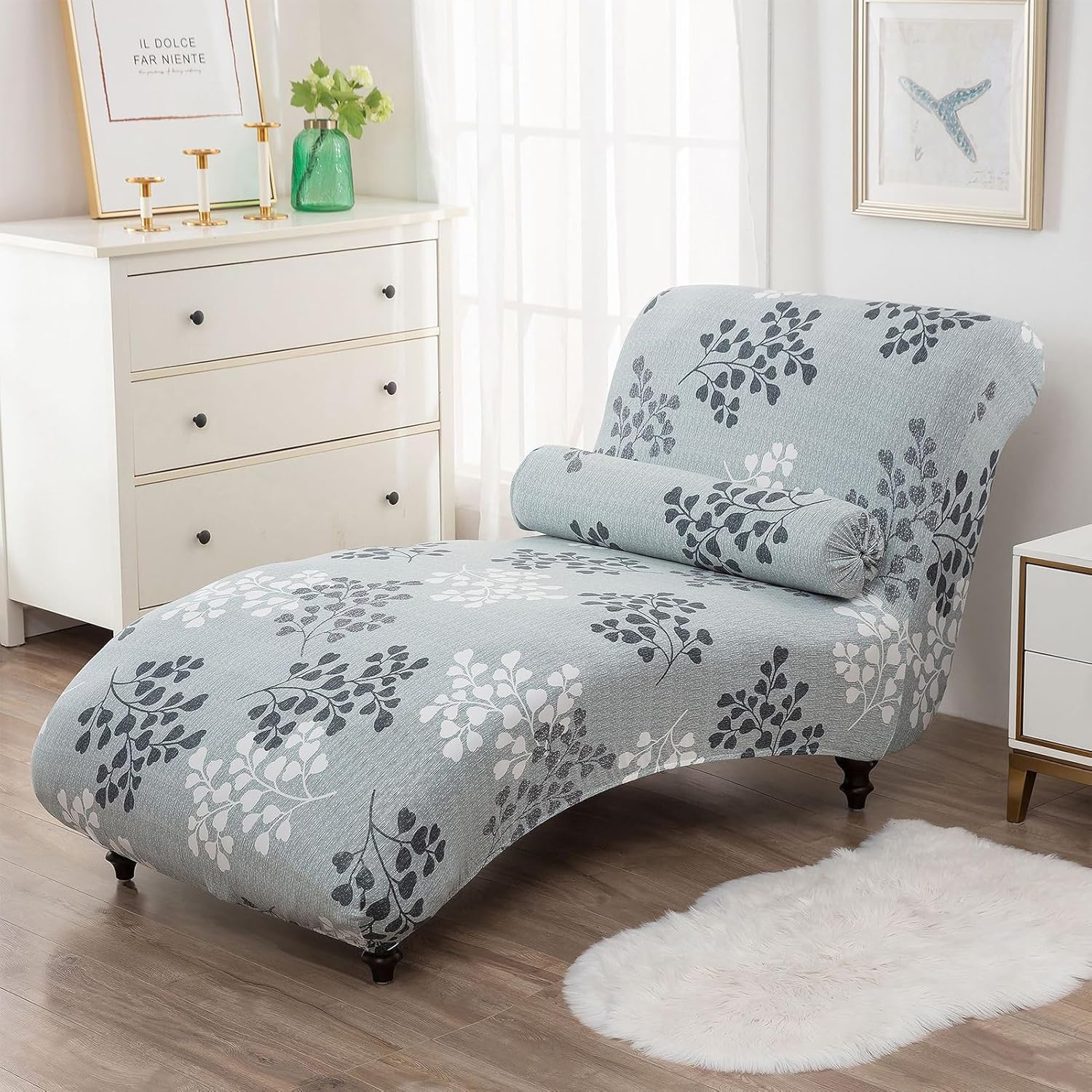 GZYLCH Armless Chaise Lounge Slipcover Set
