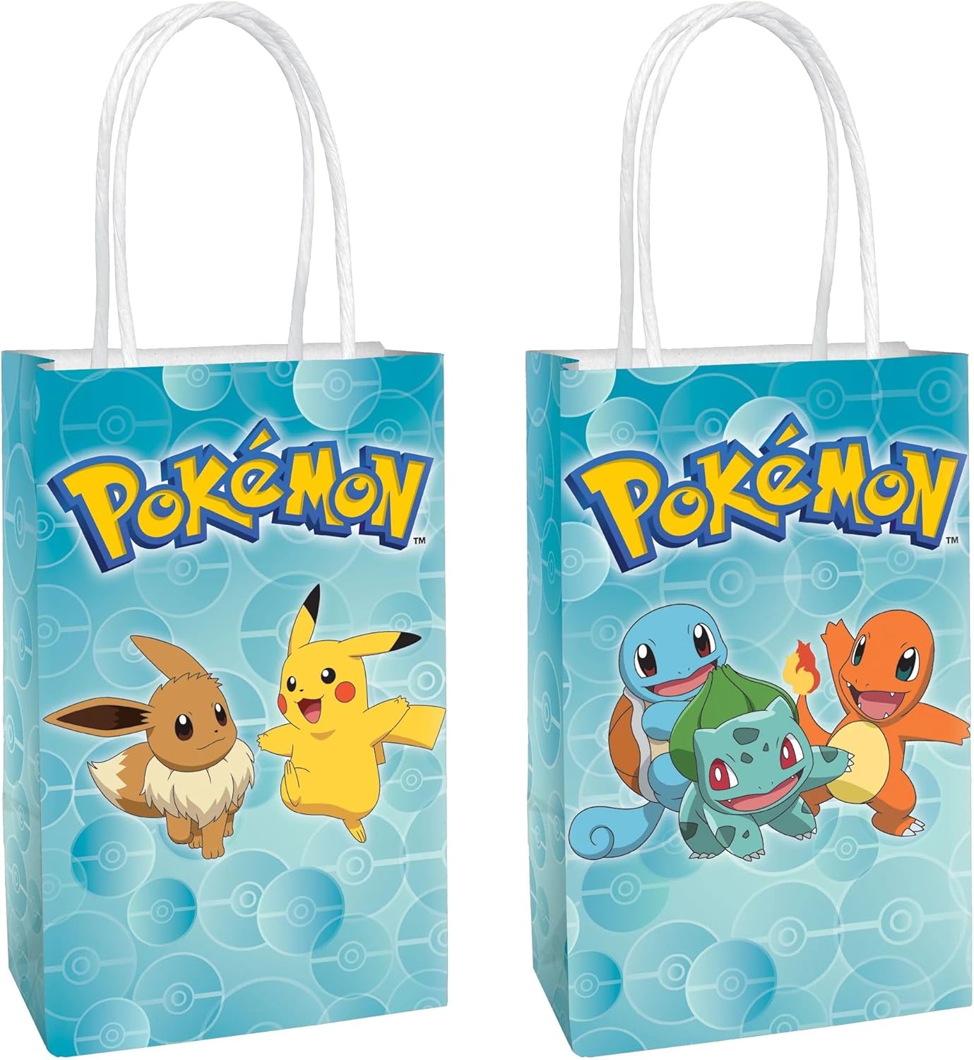 Pokemon Printed Paper Kraft Bags 825x525x3 8-Piece Set