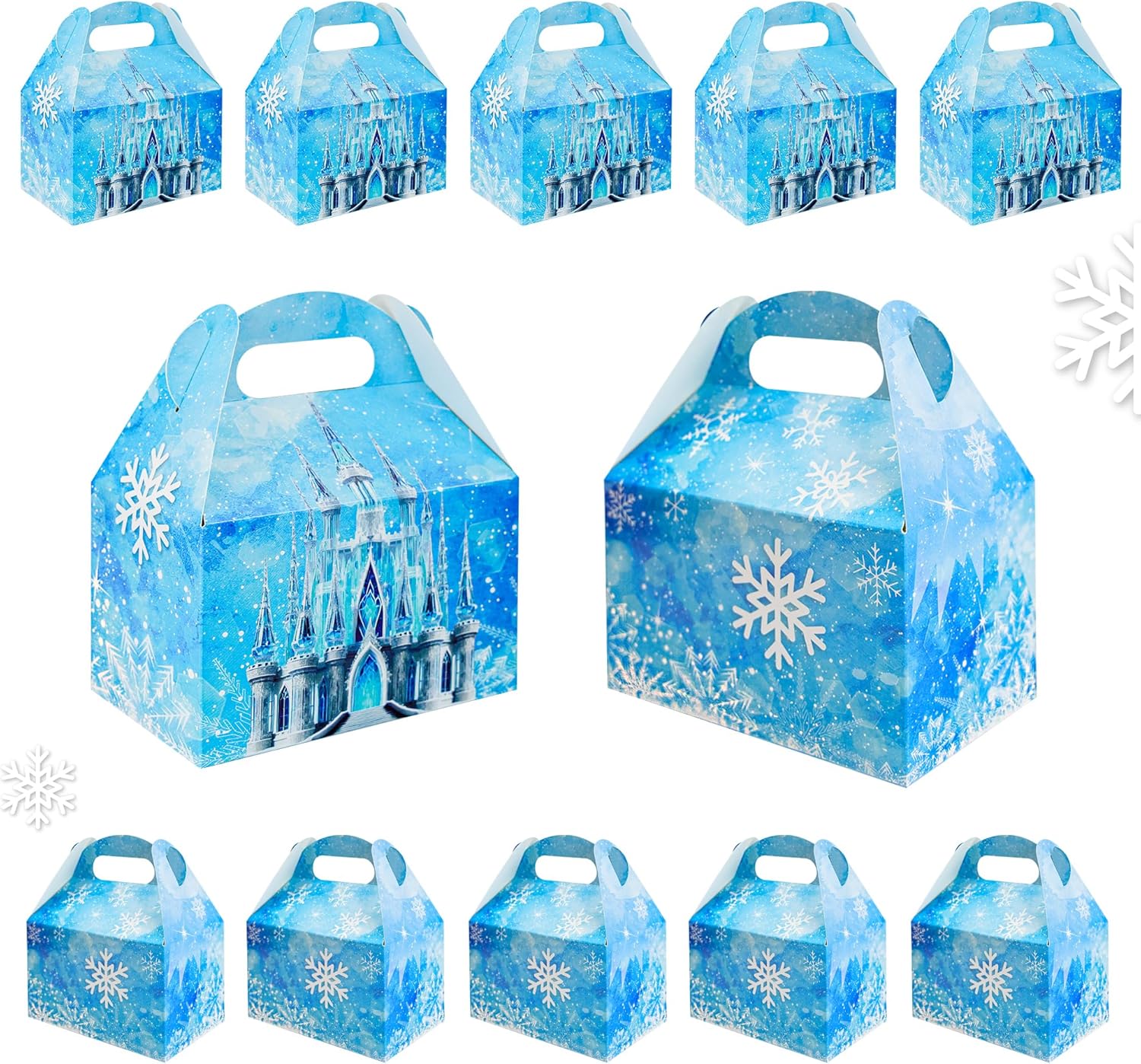16Pcs Snowflake Gift Boxes for Winter Party Supplies