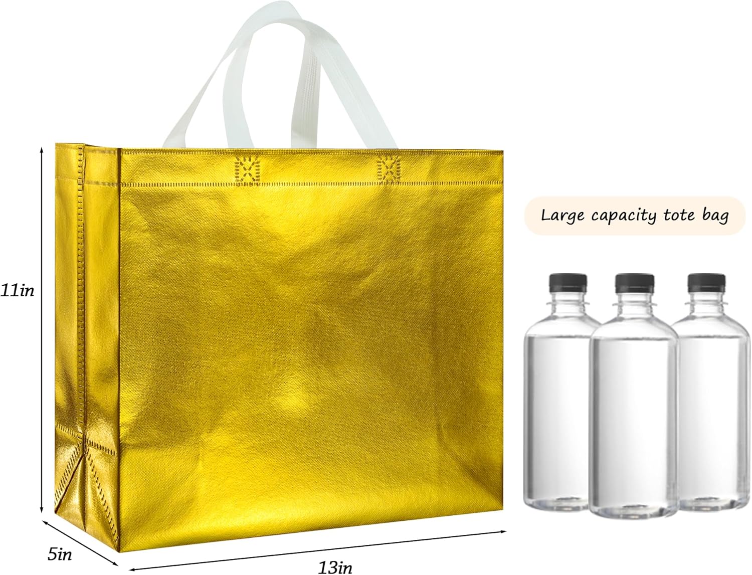 BLEWINDZ 60Pcs Reusable Gift Bags with White Handles