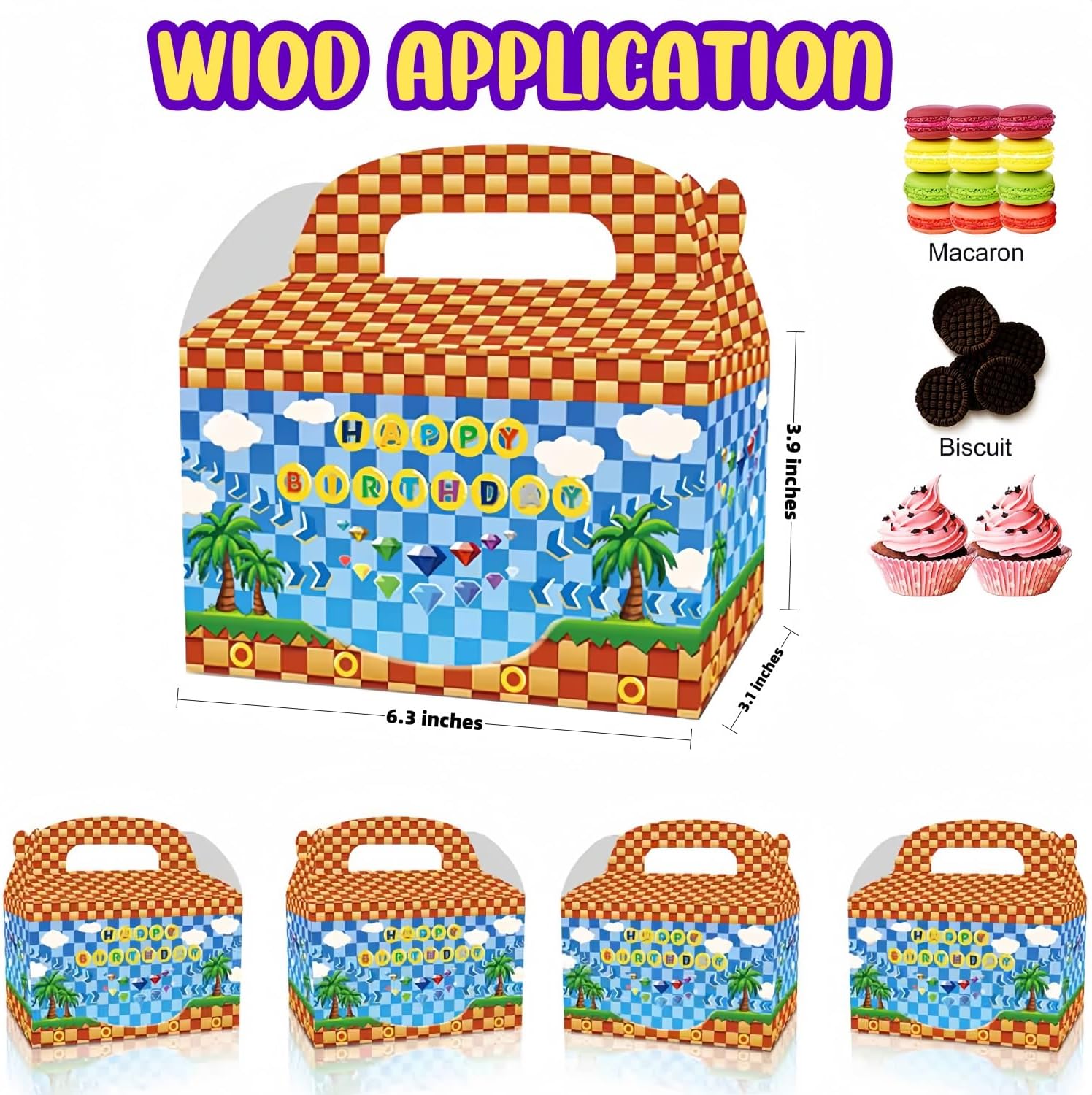 HMJDMM 12 Pcs Hedgehog Themed Gift Bags