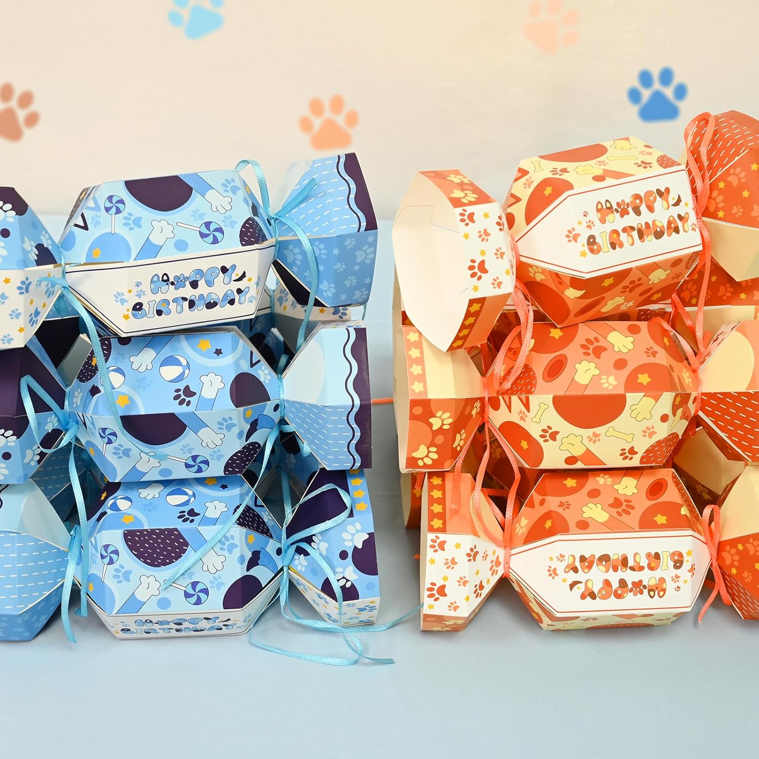 LOLStar Blue Dog Themed Candy Bags 12 Pcs
