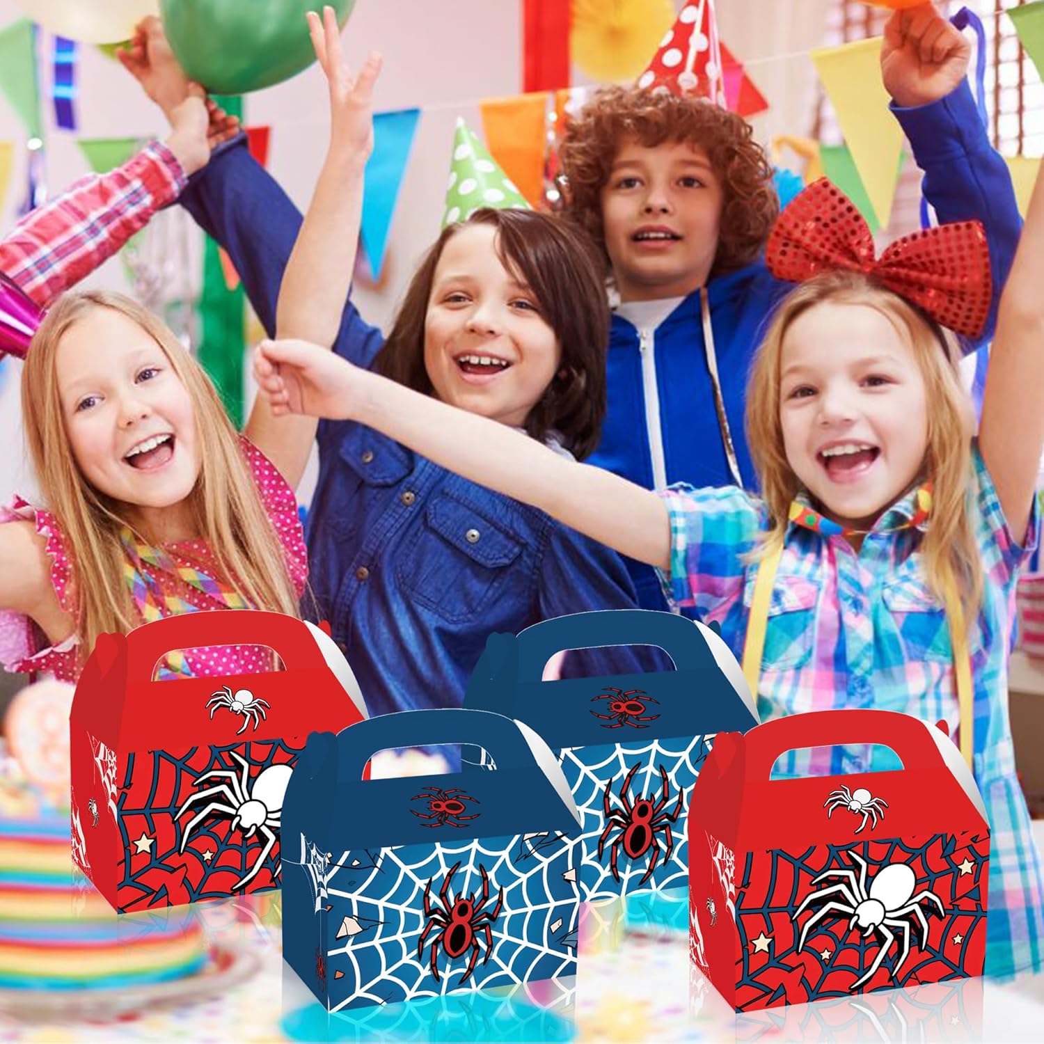 FLOLUVZ 16 Piece Spider Themed Gift Boxes