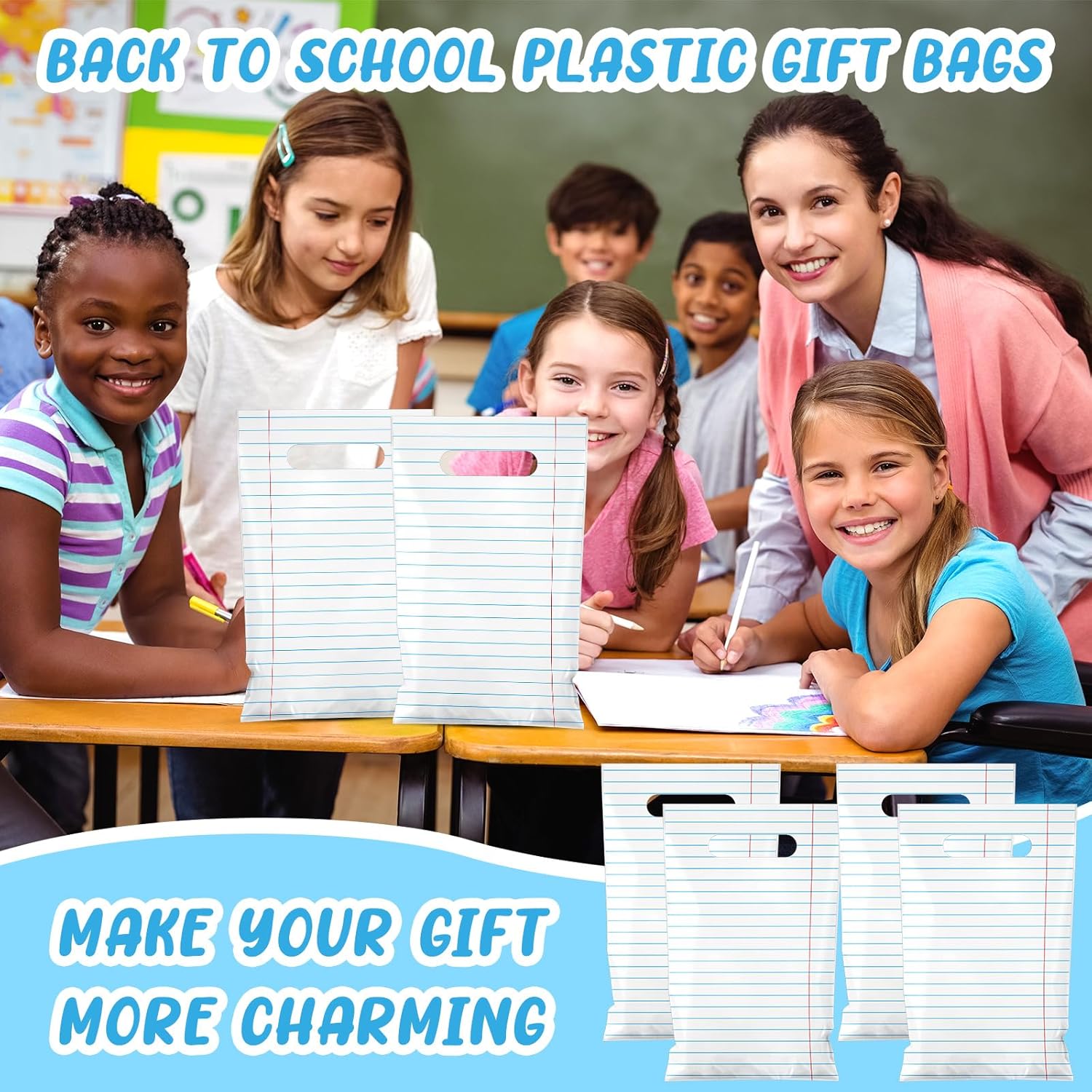 Geyoga 48 Pcs Back to School Gift Bags With Handle