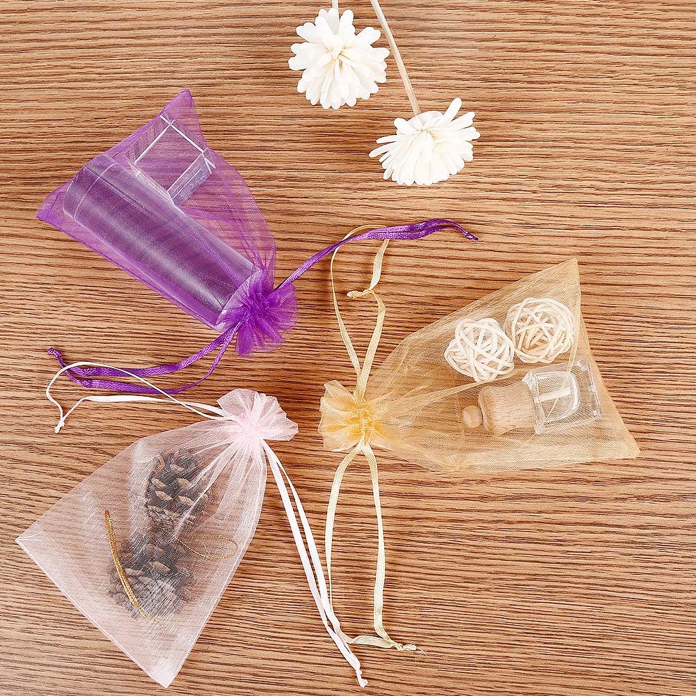 Bouraw 120pcs Organza Bags 4x6 Inches Drawstring Gift Wrapping