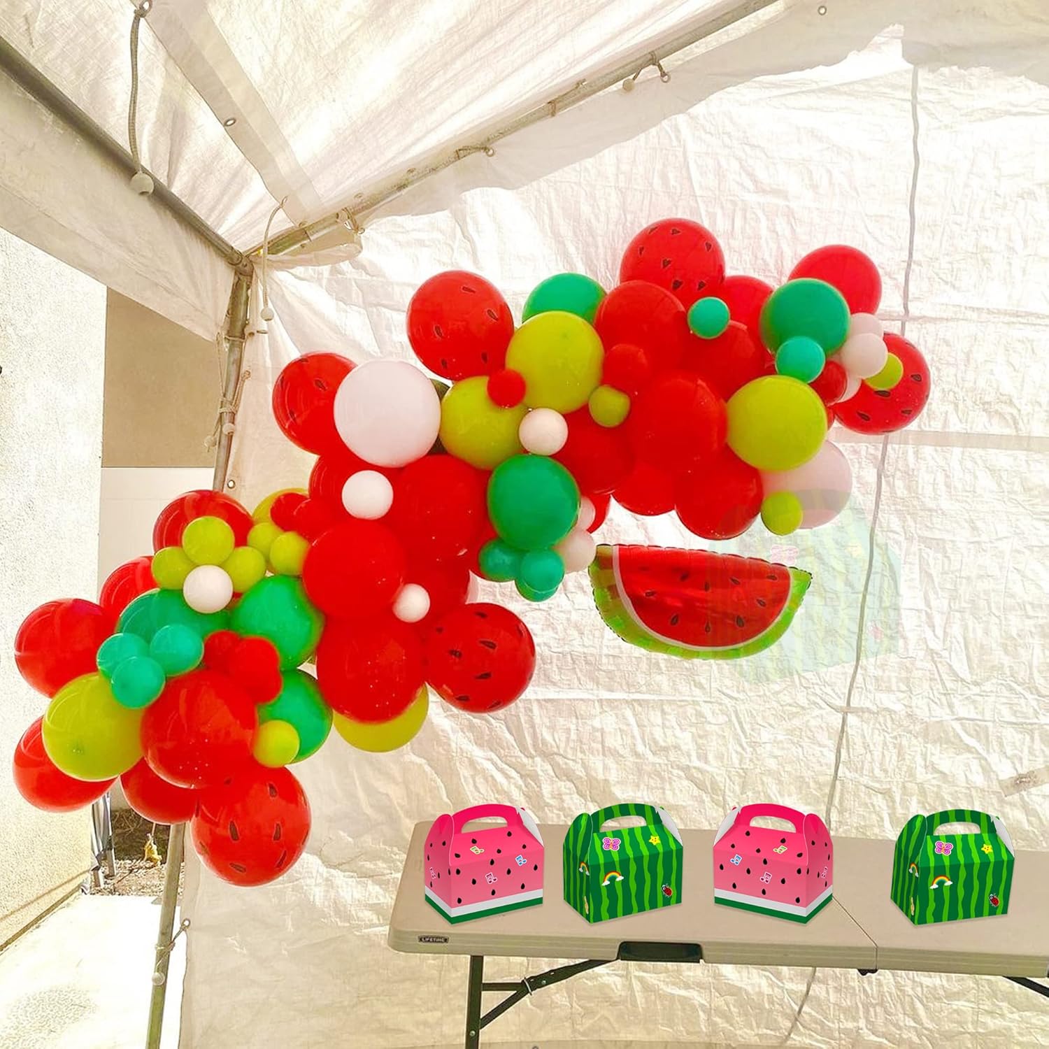 16 Pcs Cartoon Melon Candy Bags for Kids Parties