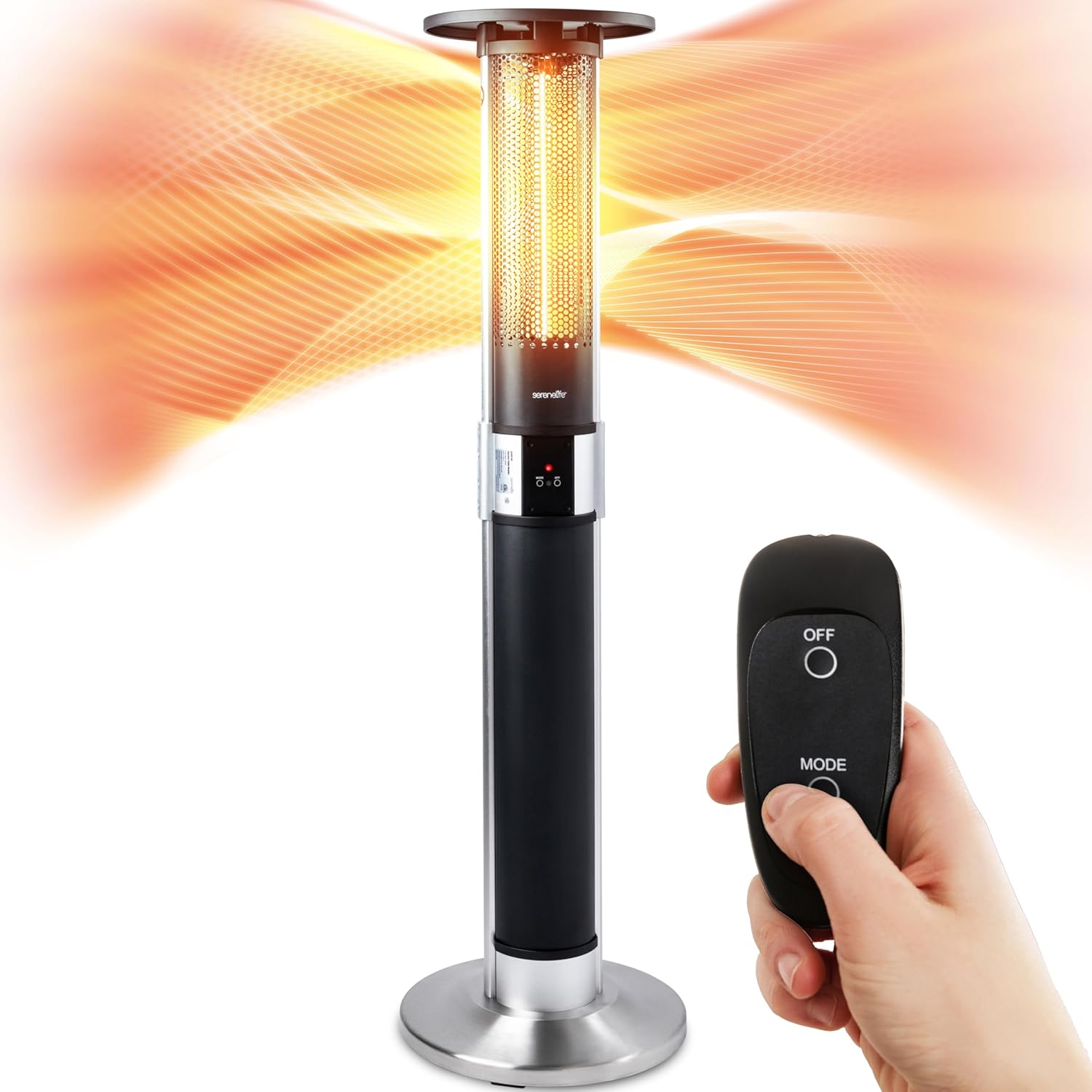 SereneLife Infrared Patio Heater 1500W Remote Control