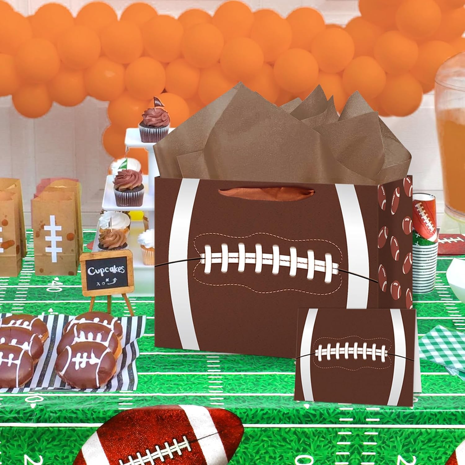 Hooqict Football Gift Bag Set for Boys Birthday Party