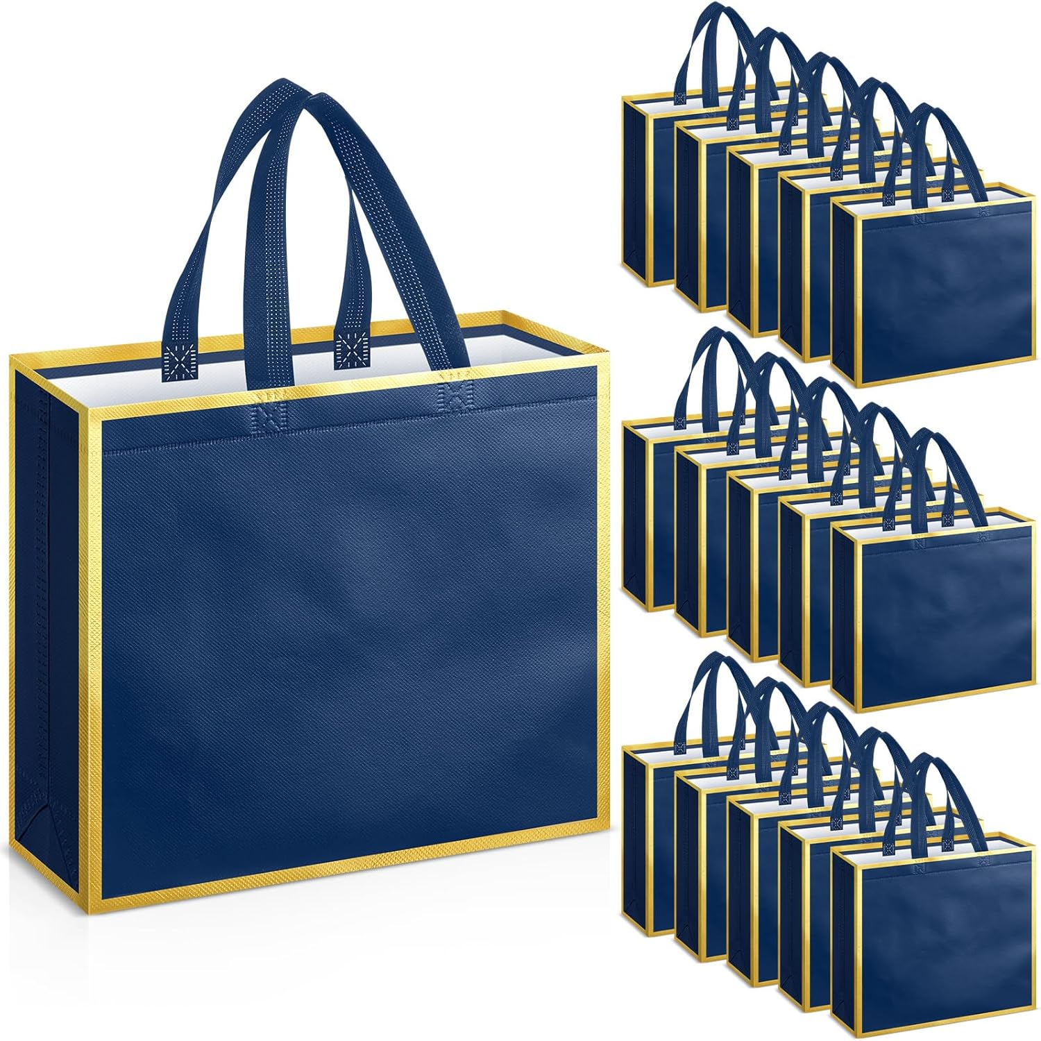Sweetude 16 Pcs Reusable Gift Bags with Handles