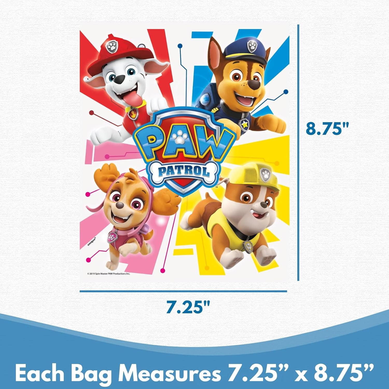 Unique Paw Patrol Goodie Bags - 24 Count Party Favor Set