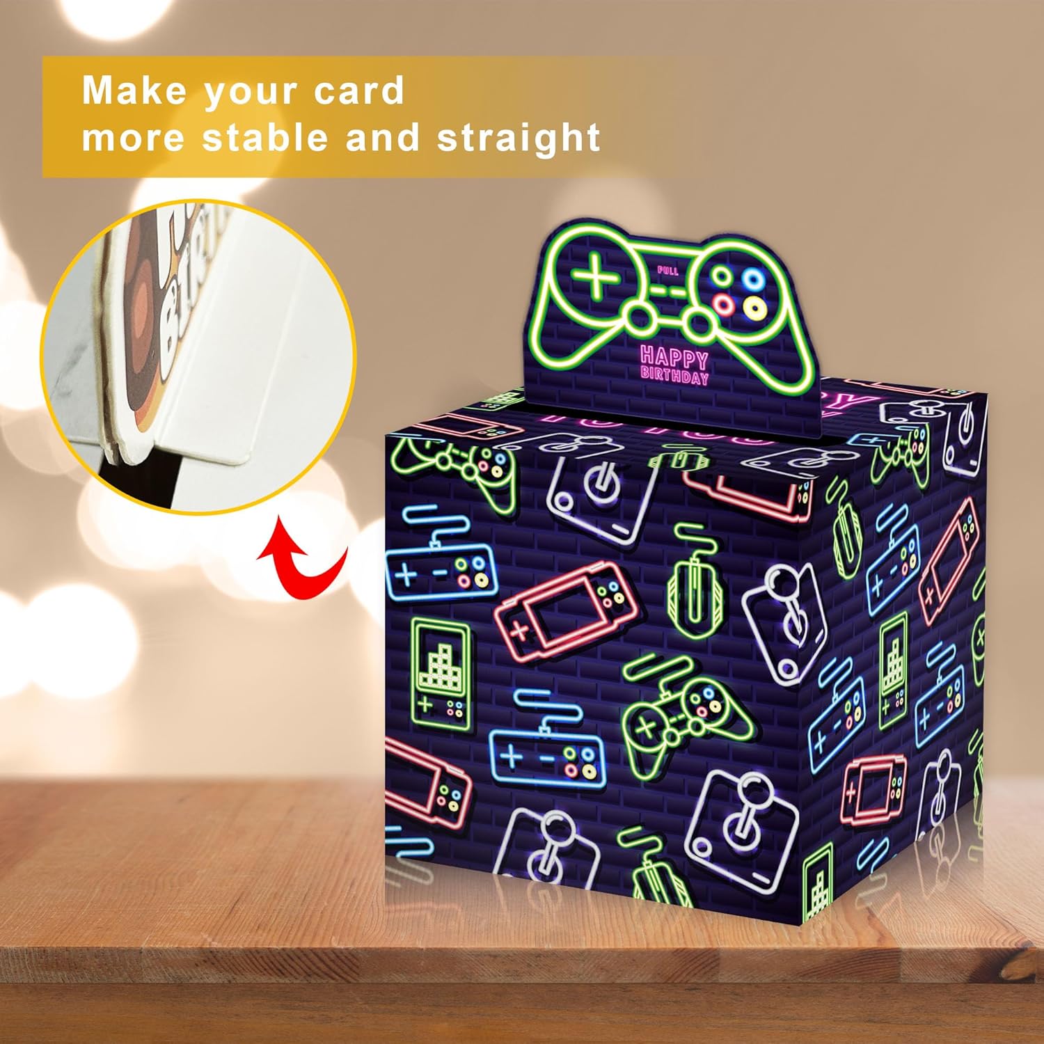 Neon Gamepad Money Box Surprise Gift for Birthday