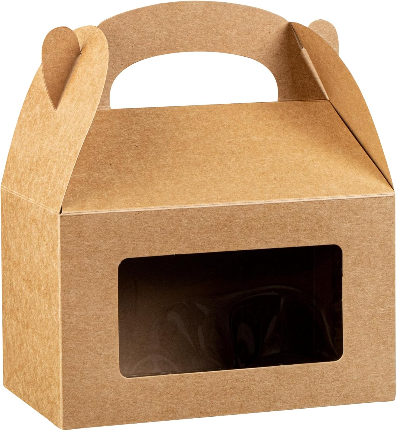 Restaurantware Bio Tek Gable Boxes 6x35x35 Inch Clear PET Window Gift Boxes