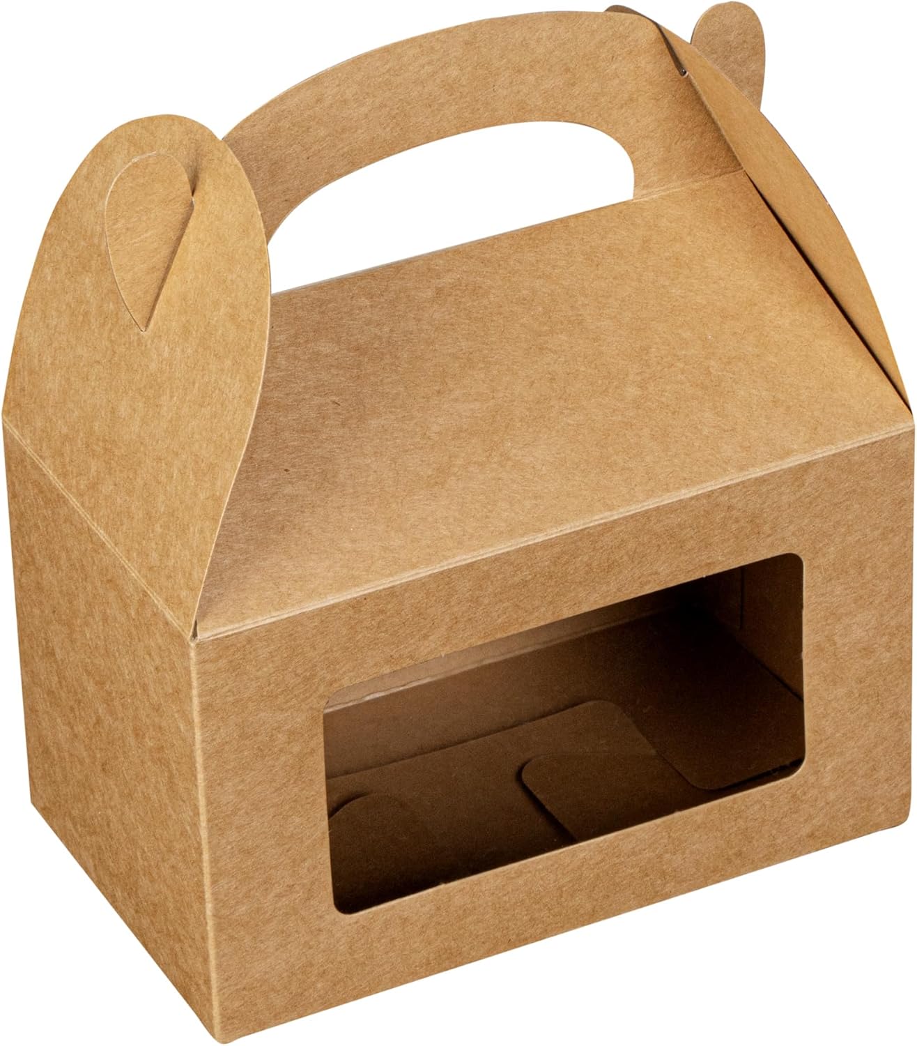 Restaurantware Bio Tek Gable Boxes 6x35x35 Inch Clear PET Window Gift Boxes