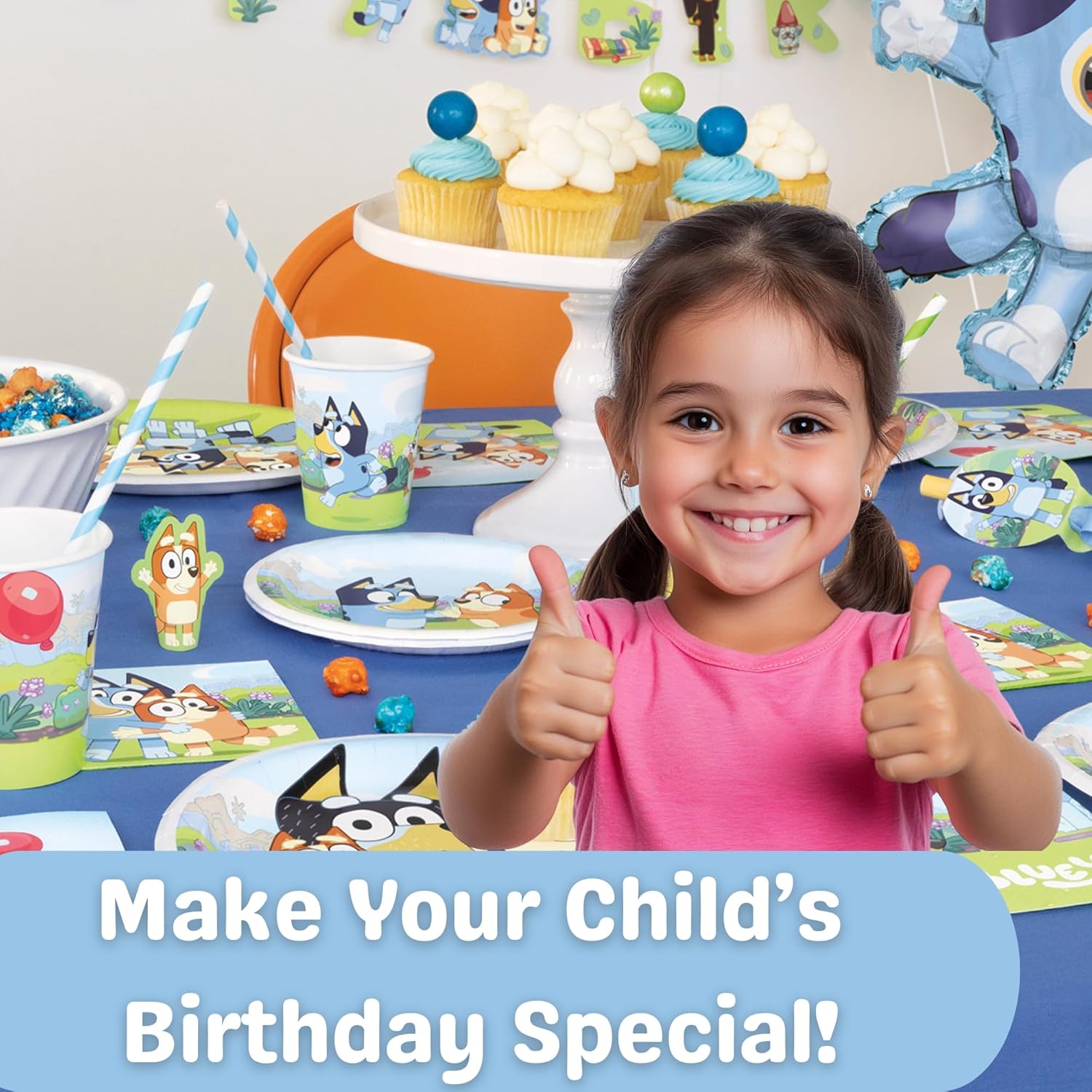 Unique Bluey Birthday Party Supplies Set - 24 Plastic Bags Checklist