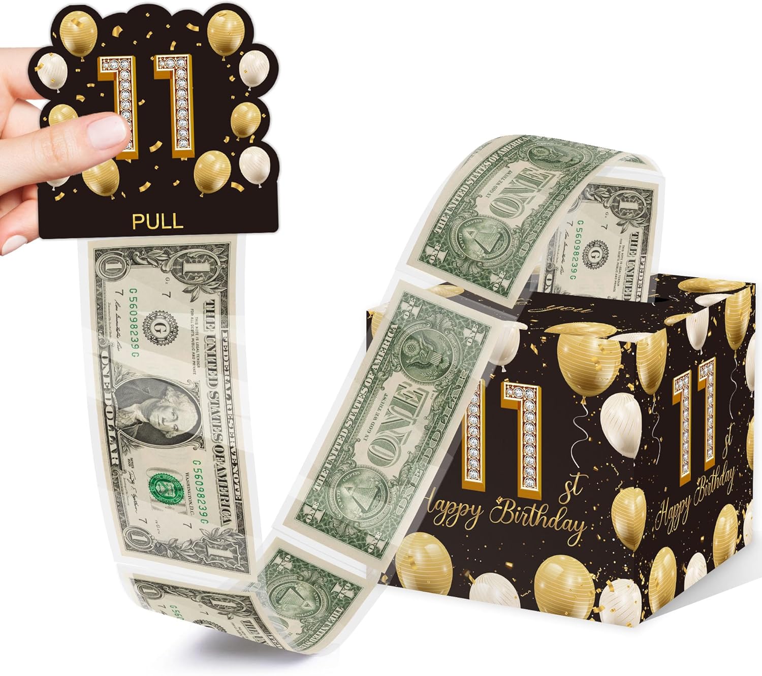 Azbuk Surprise Gift Box 11th Birthday Money Bags