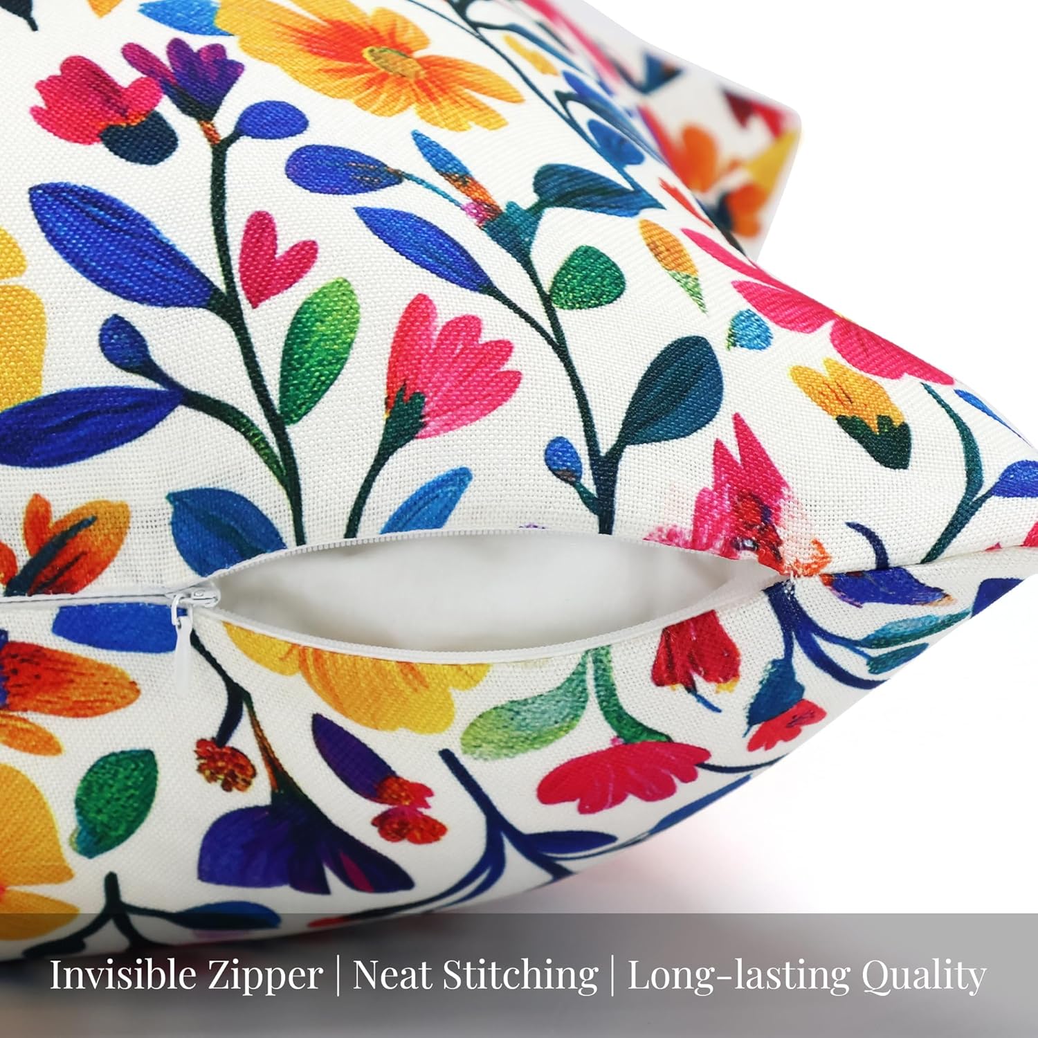 Floral Print Outdoor Pillow Covers Set of 2