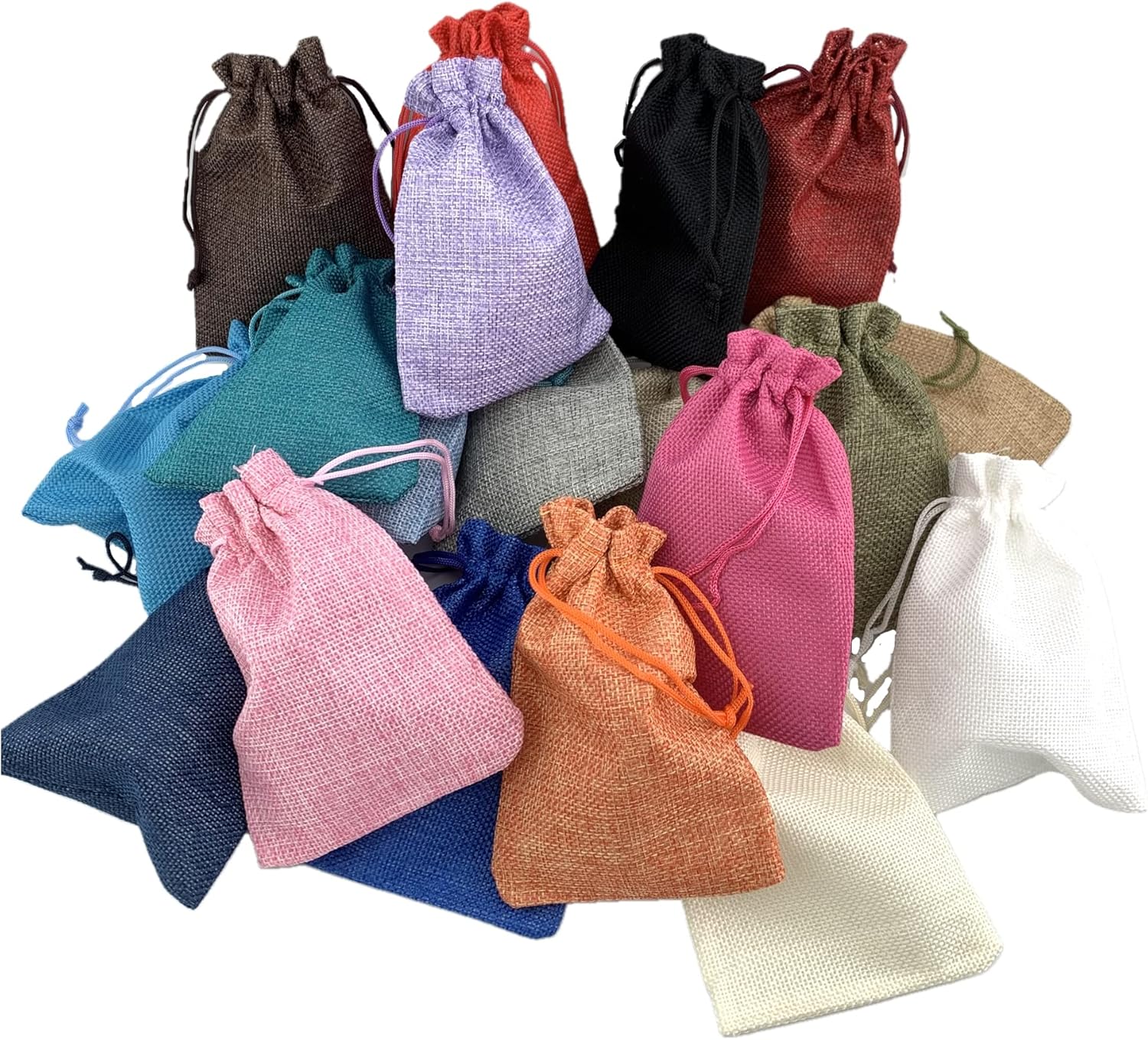 Palmhomee 20 Pack Burlap Gift Bags with Drawstring