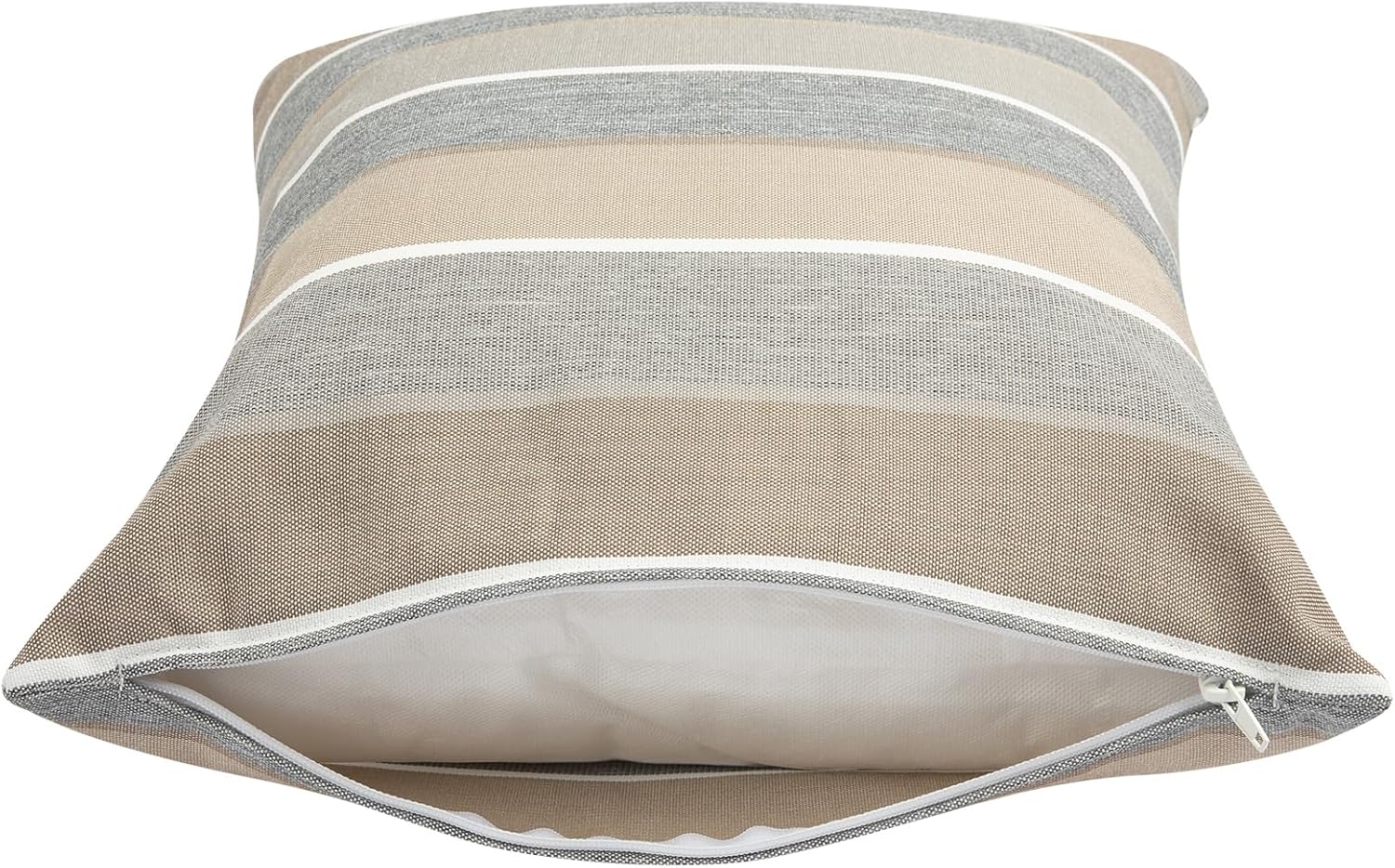 FUNHOME Outdoor Throw Pillows Set of 2 Gray Stripe