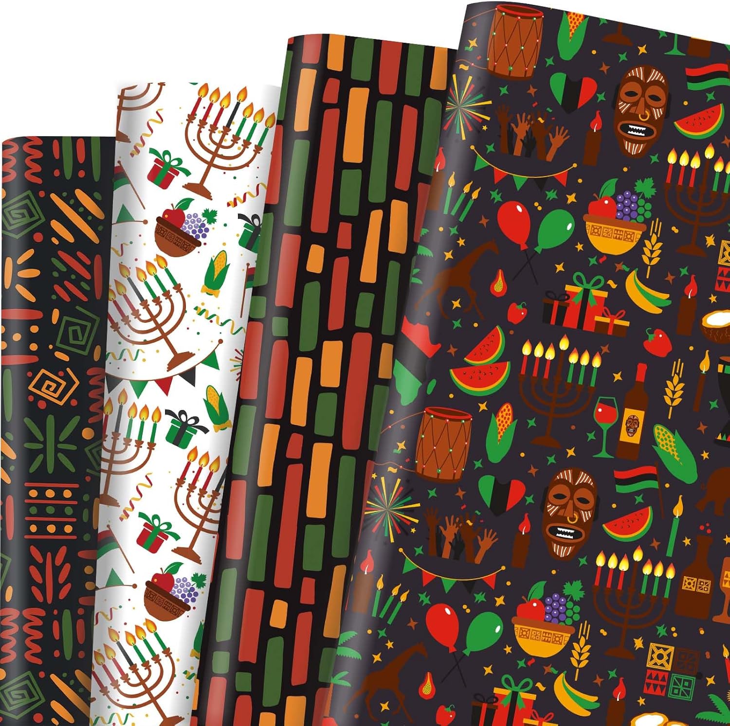 Sanixin 12 Sheet Black History Month Gift Wrap Paper