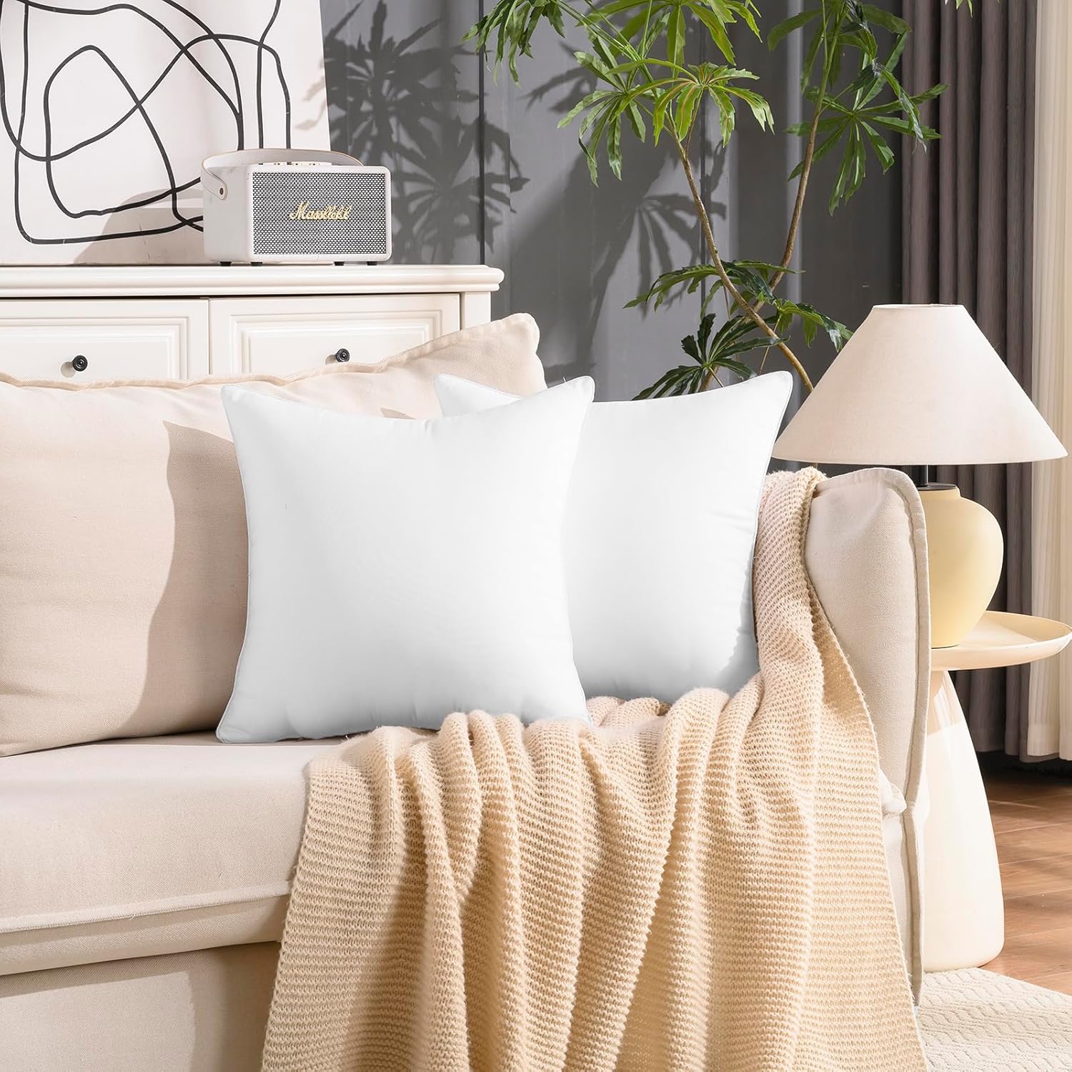 16 x 16 Outdoor Pillow Inserts Set of 2