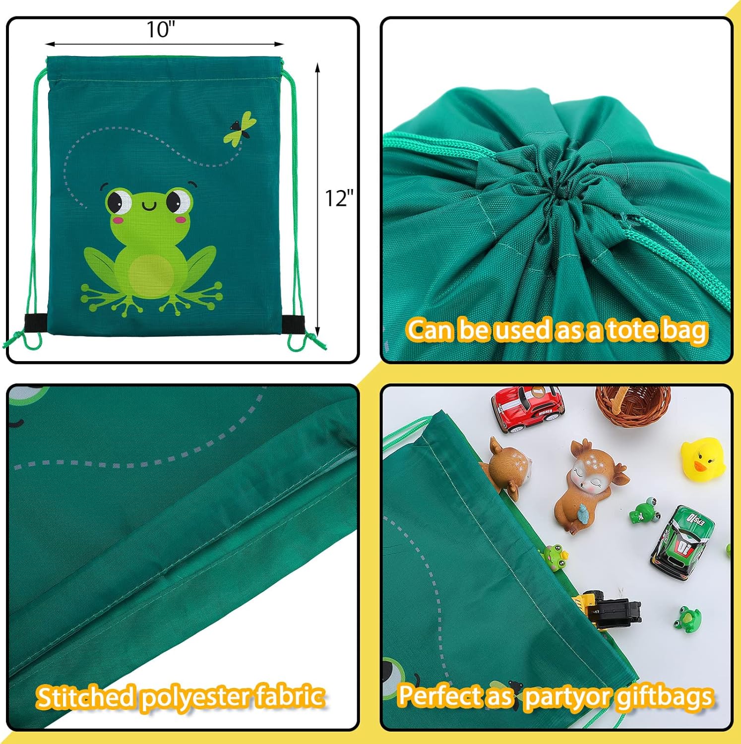 Shappy 24 Piece Drawstring Party Favor Bags for Kids