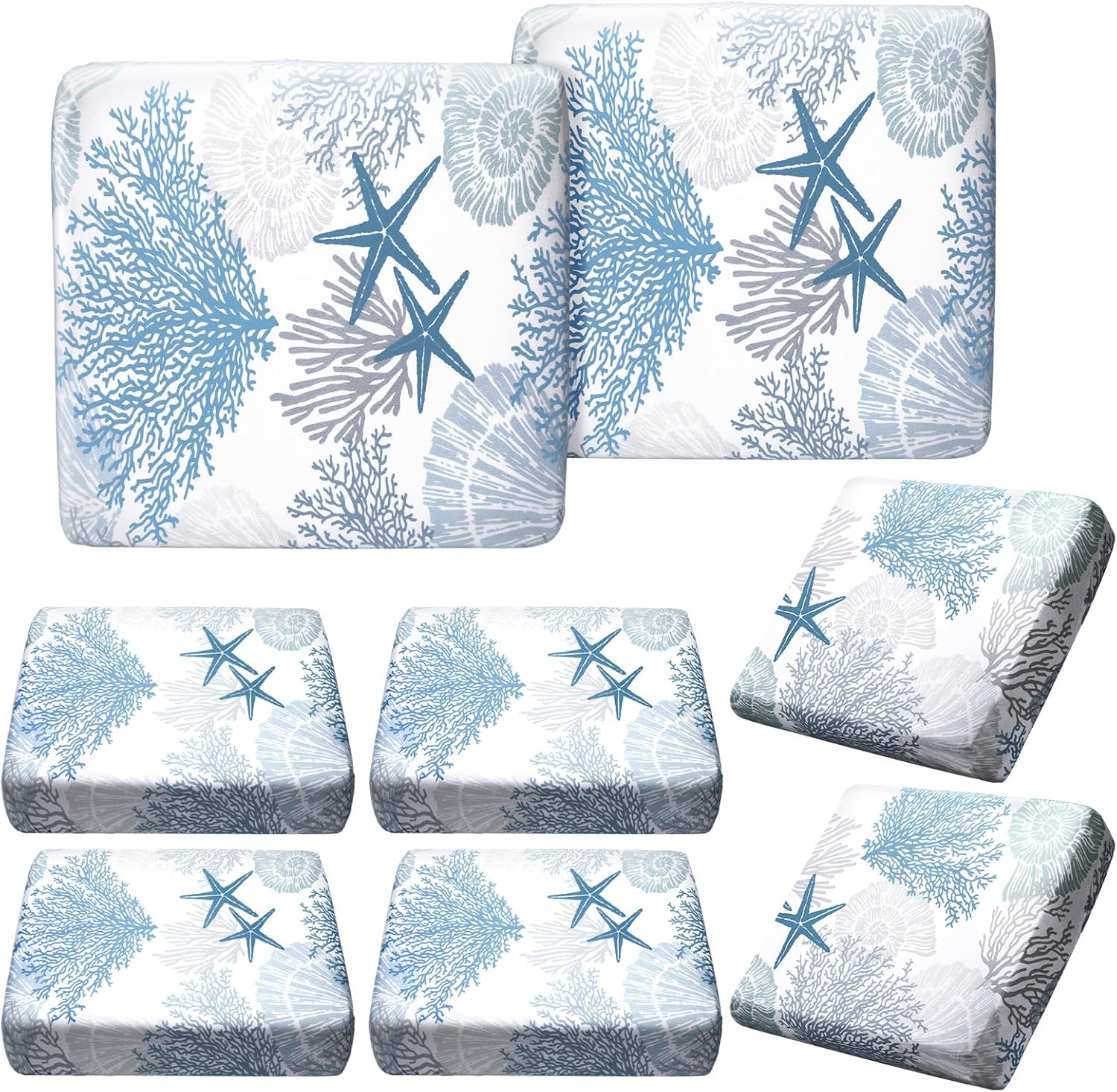 Hosuly 8 Pcs Summer Sofa Cushion Covers